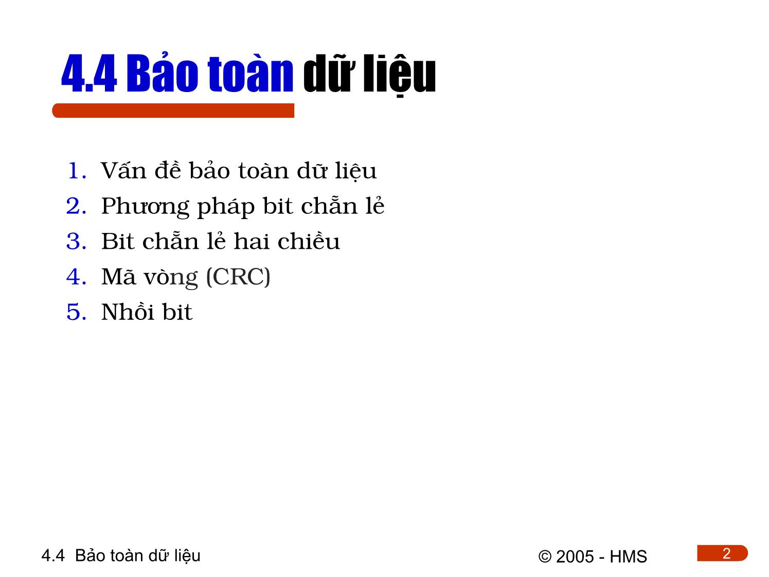 Bài giảng Hệ thống thông tin công nghiệp - Chương 4: Cơ sở truyền thông công nghiệp (Phần 3) trang 2