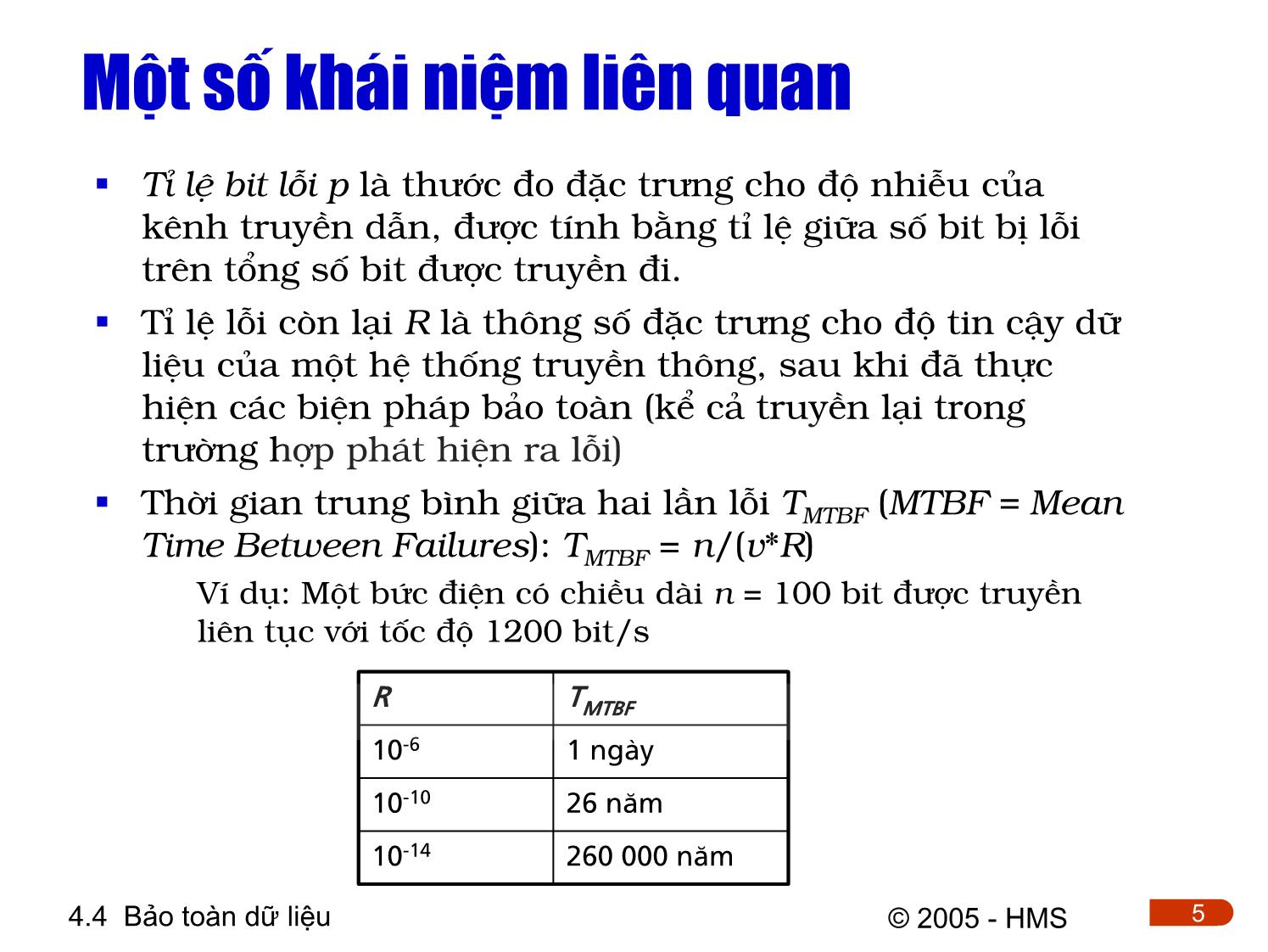 Bài giảng Hệ thống thông tin công nghiệp - Chương 4: Cơ sở truyền thông công nghiệp (Phần 3) trang 5