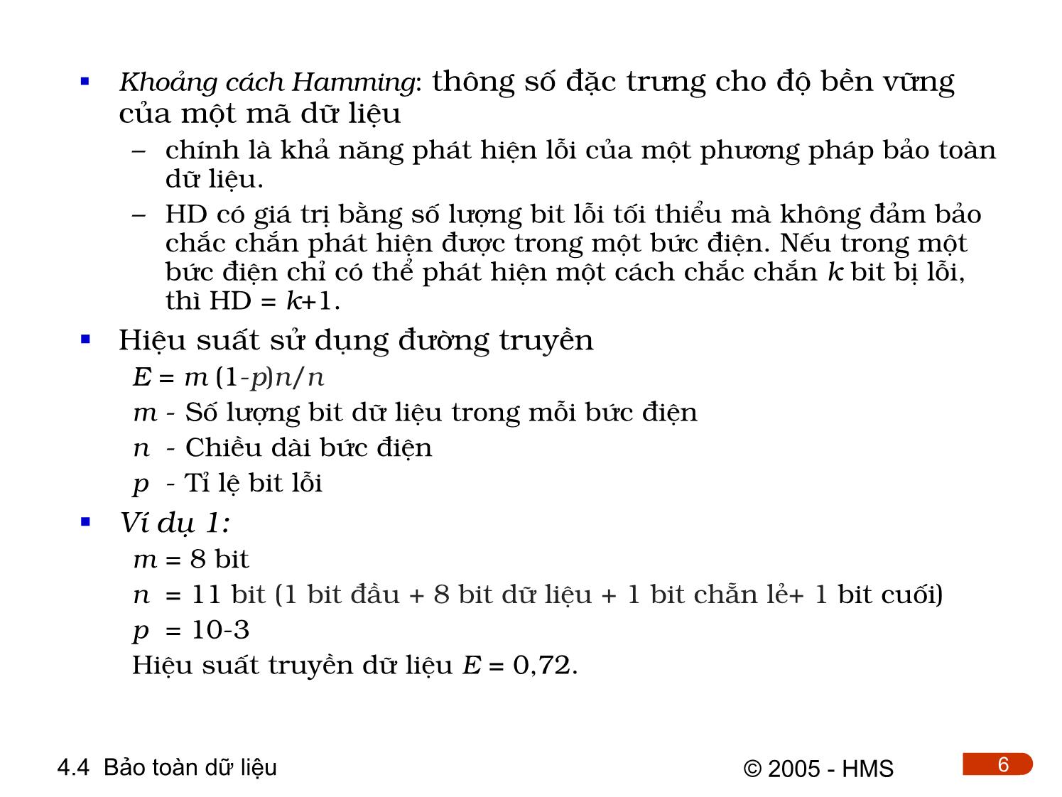 Bài giảng Hệ thống thông tin công nghiệp - Chương 4: Cơ sở truyền thông công nghiệp (Phần 3) trang 6