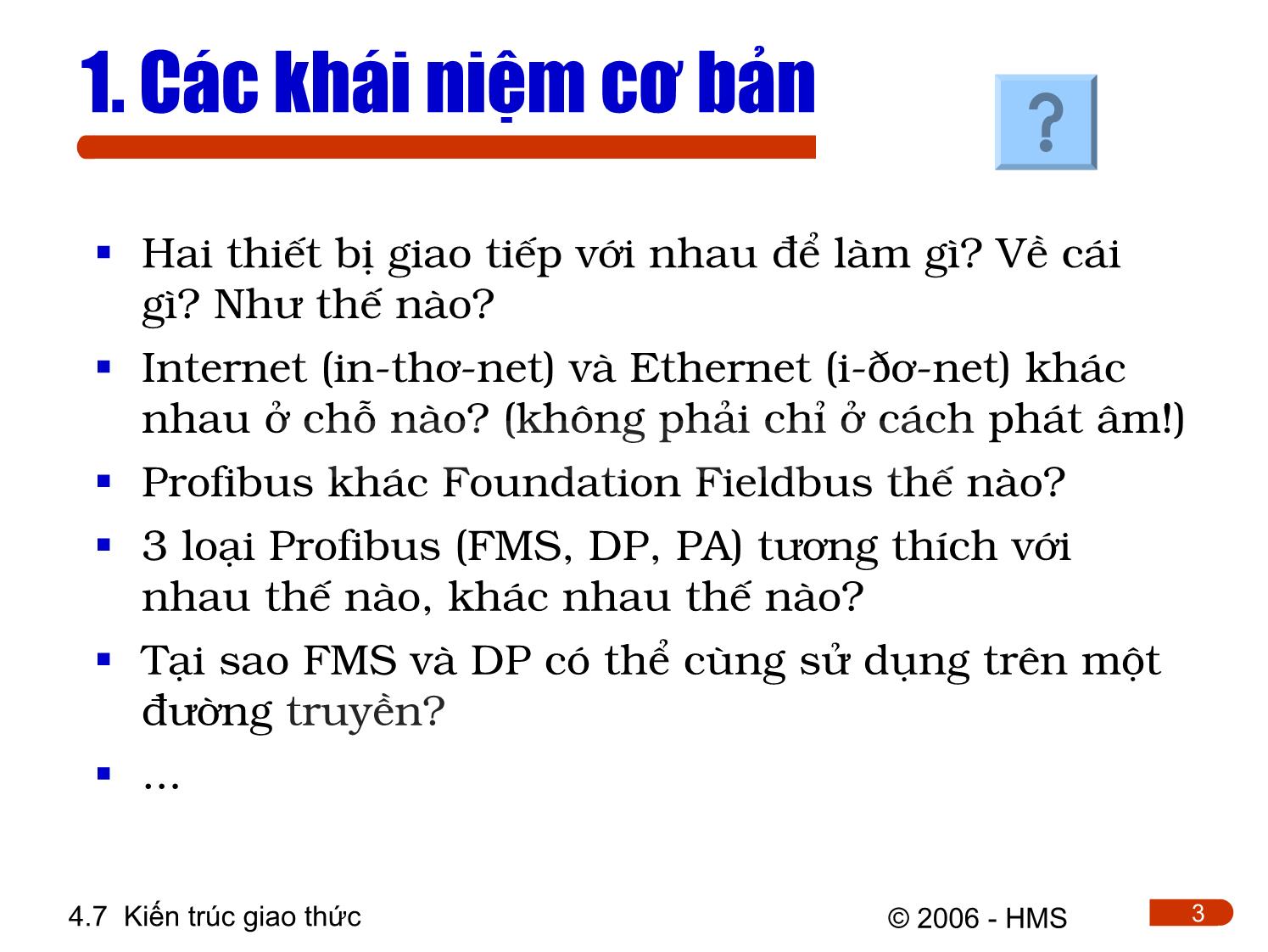 Bài giảng Hệ thống thông tin công nghiệp - Chương 4: Cơ sở truyền thông công nghiệp (Phần 6) trang 3