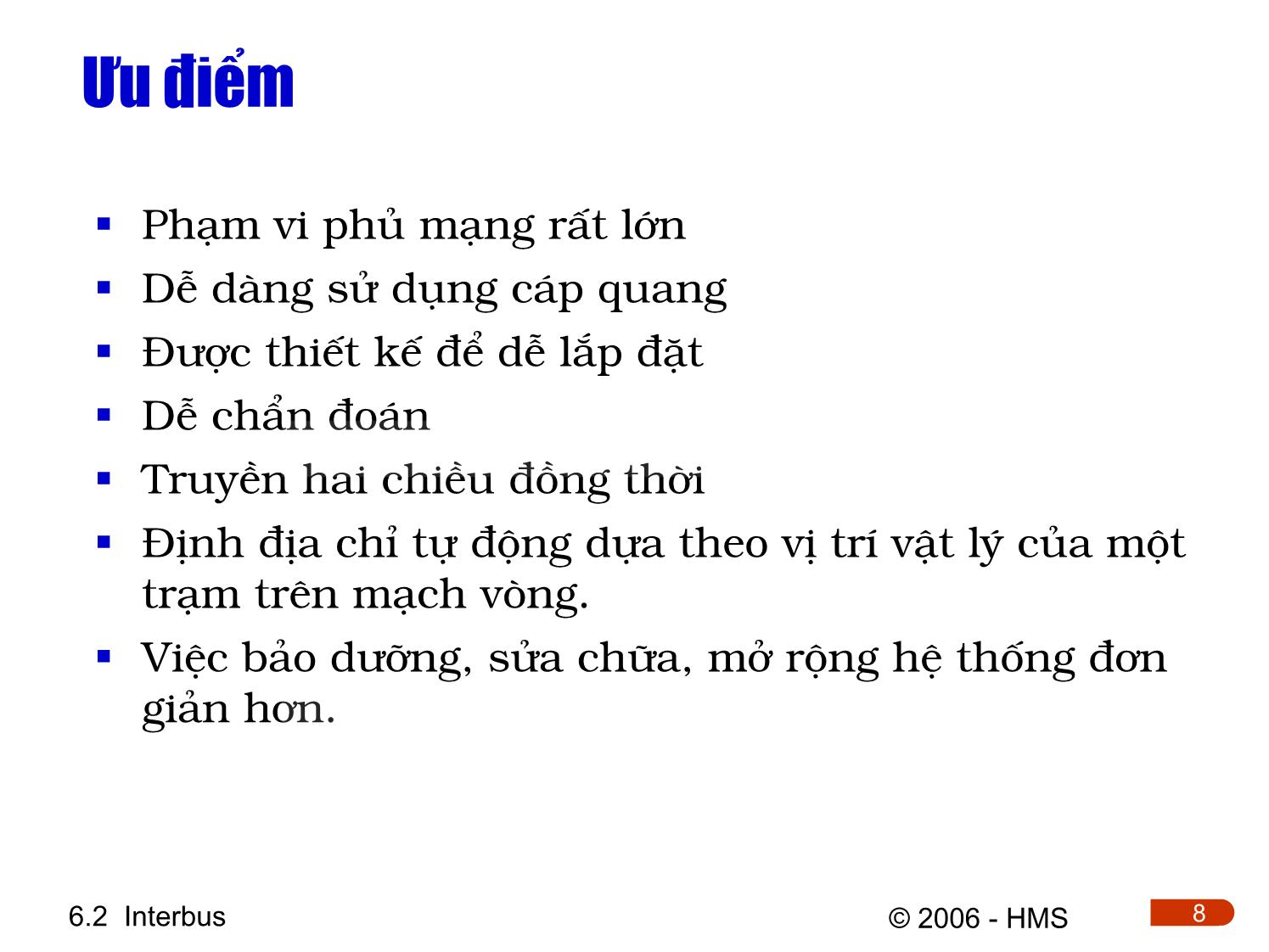 Bài giảng Hệ thống thông tin công nghiệp - Chương 6.2: Interbus trang 8