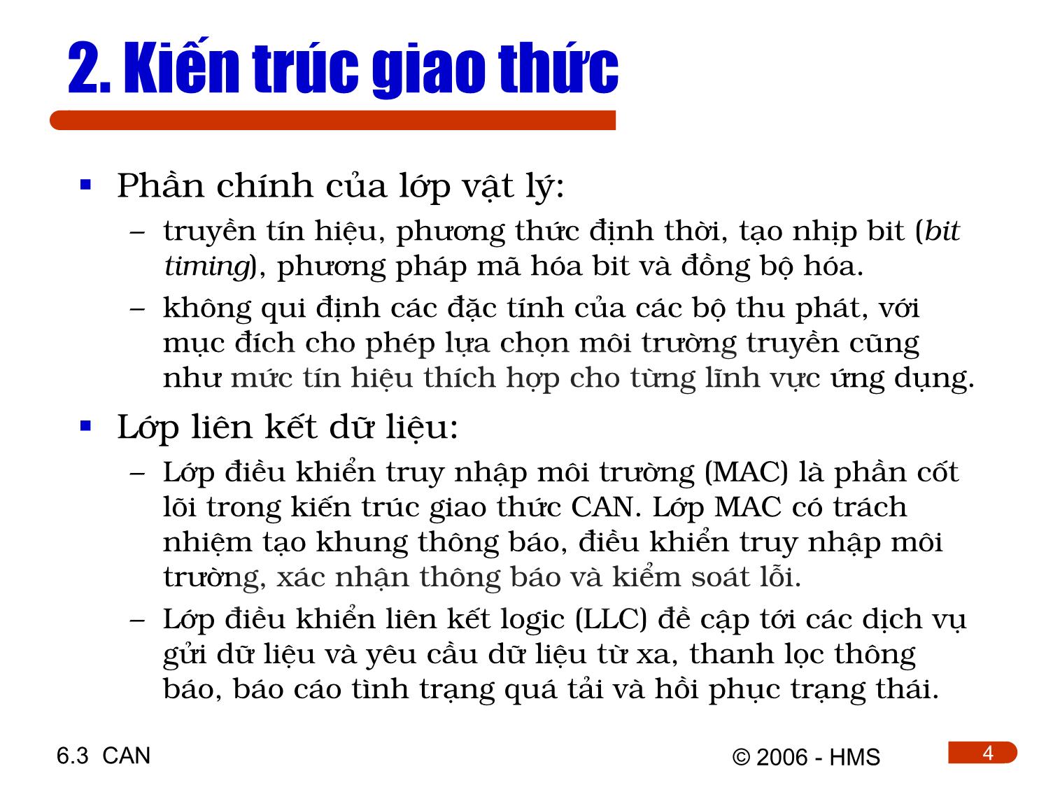 Bài giảng Hệ thống thông tin công nghiệp - Chương 6.3: CAN trang 4