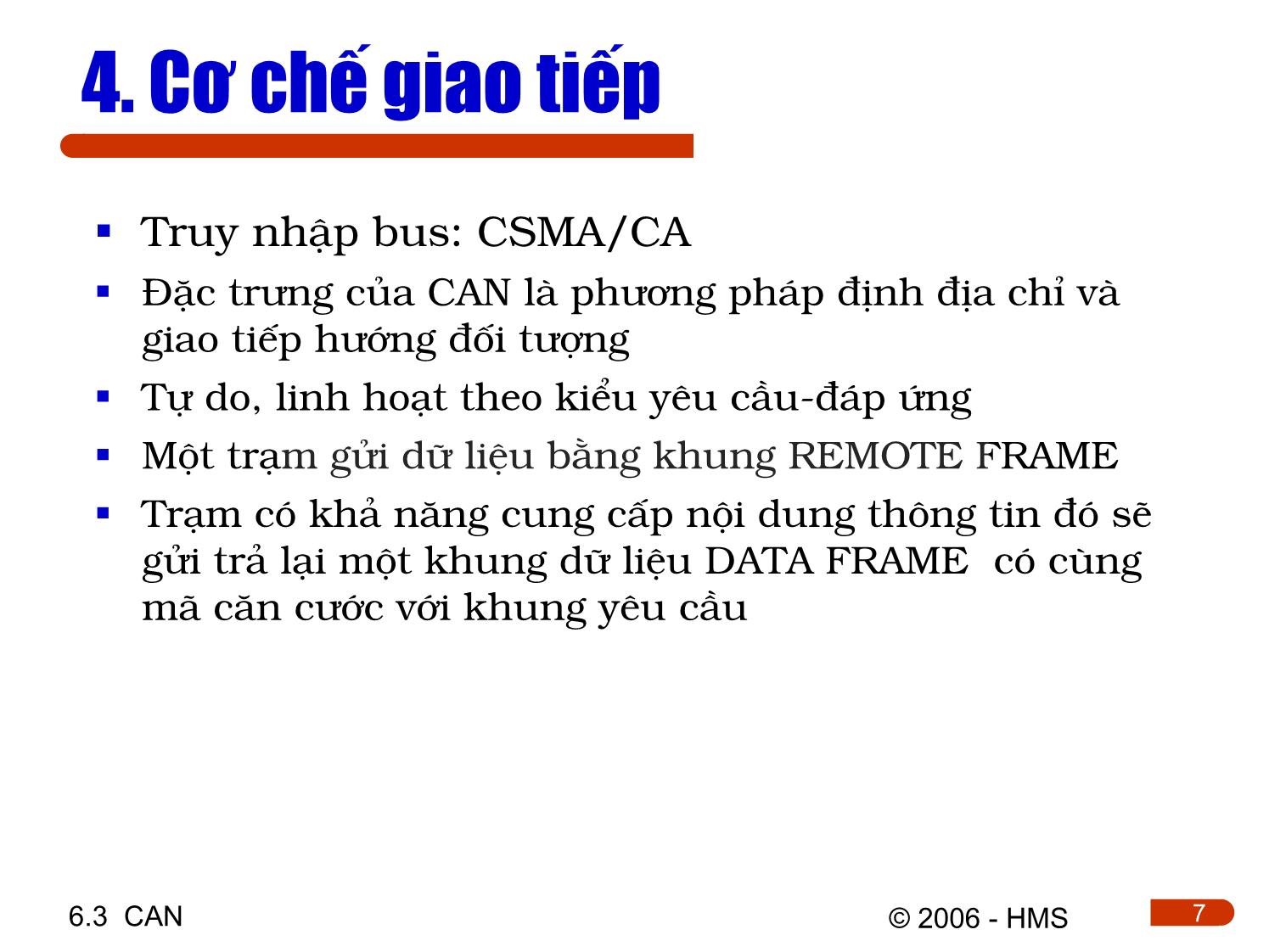 Bài giảng Hệ thống thông tin công nghiệp - Chương 6.3: CAN trang 7