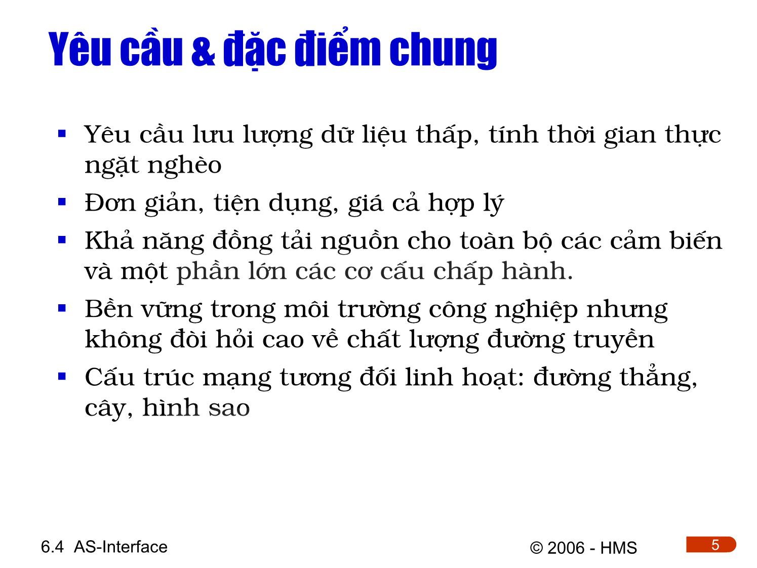 Bài giảng Hệ thống thông tin công nghiệp - Chương 6.4: AS-Interface trang 5