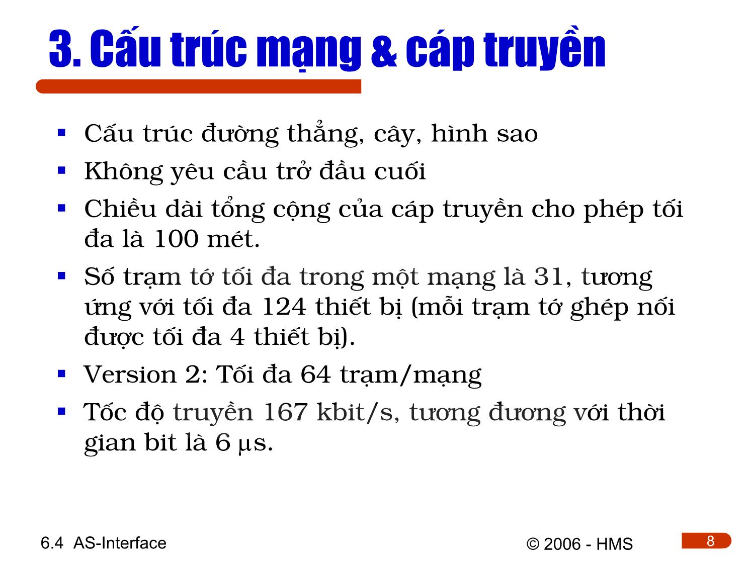 Bài giảng Hệ thống thông tin công nghiệp - Chương 6.4: AS-Interface trang 8