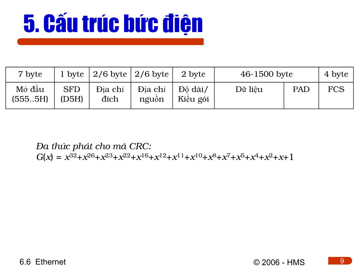 Bài giảng Hệ thống thông tin công nghiệp - Chương 6.6: Ethernet trang 9