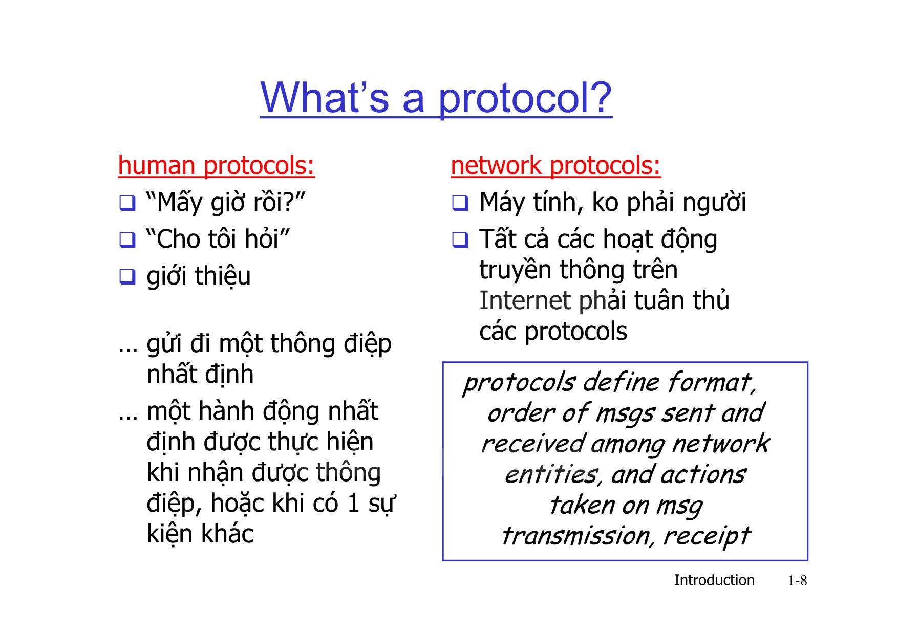 Bài giảng Mạng máy tính nâng cao - Chapter 1: Introduction - Lê Ngọc Sơn trang 8