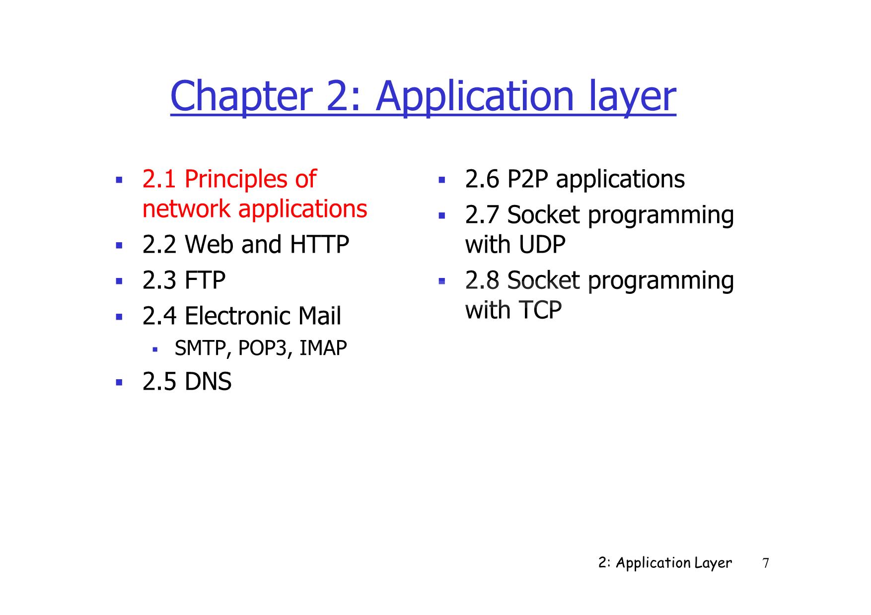 Bài giảng Mạng máy tính nâng cao - Chapter 2: Application Layer - Lê Ngọc Sơn trang 7