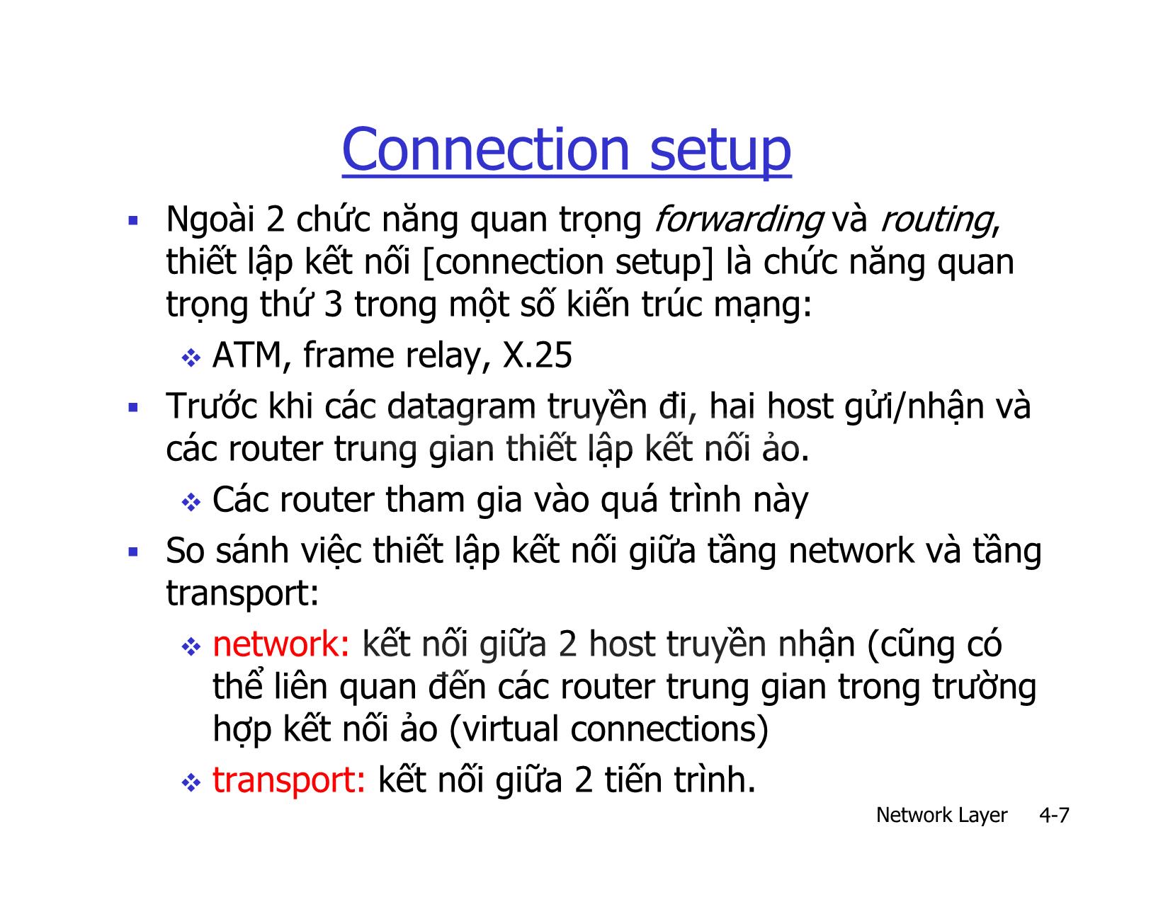 Bài giảng Mạng máy tính nâng cao - Chapter 4: Network Layer - Lê Ngọc Sơn trang 7