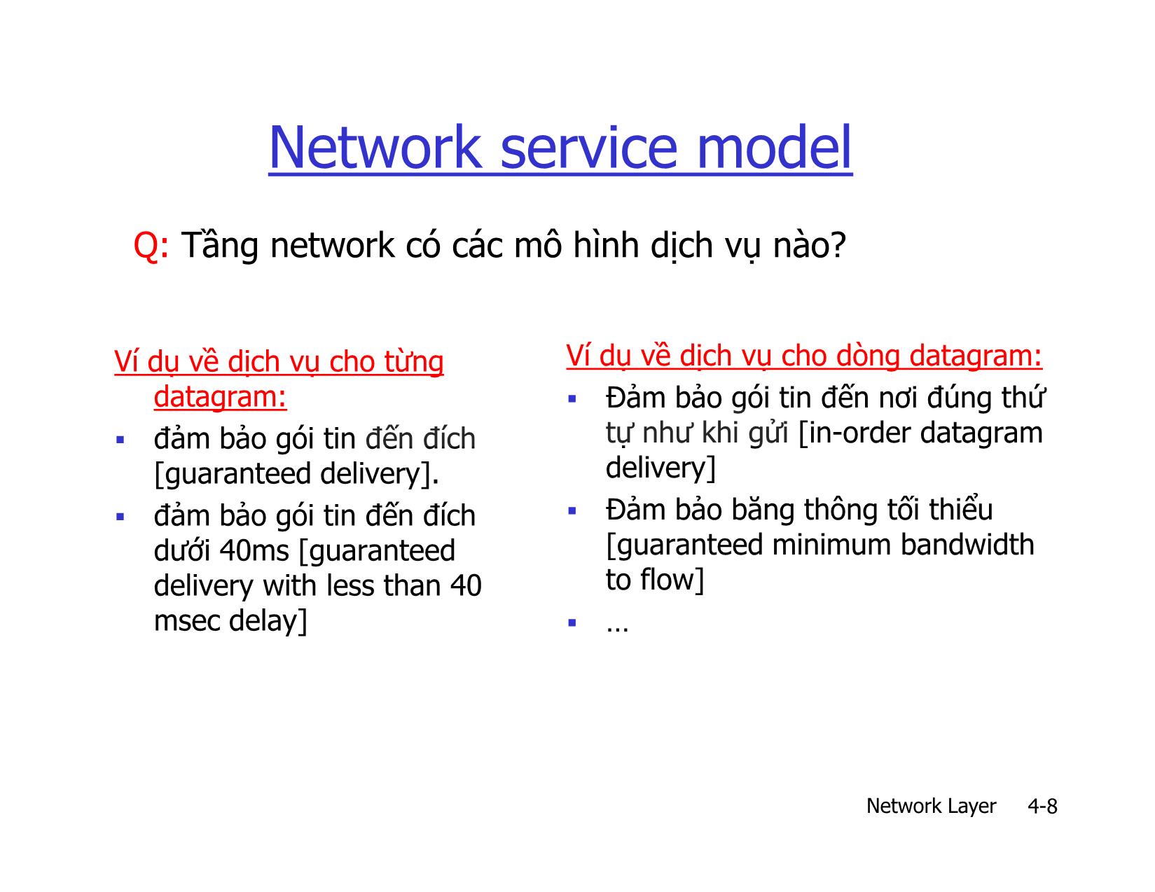 Bài giảng Mạng máy tính nâng cao - Chapter 4: Network Layer - Lê Ngọc Sơn trang 8