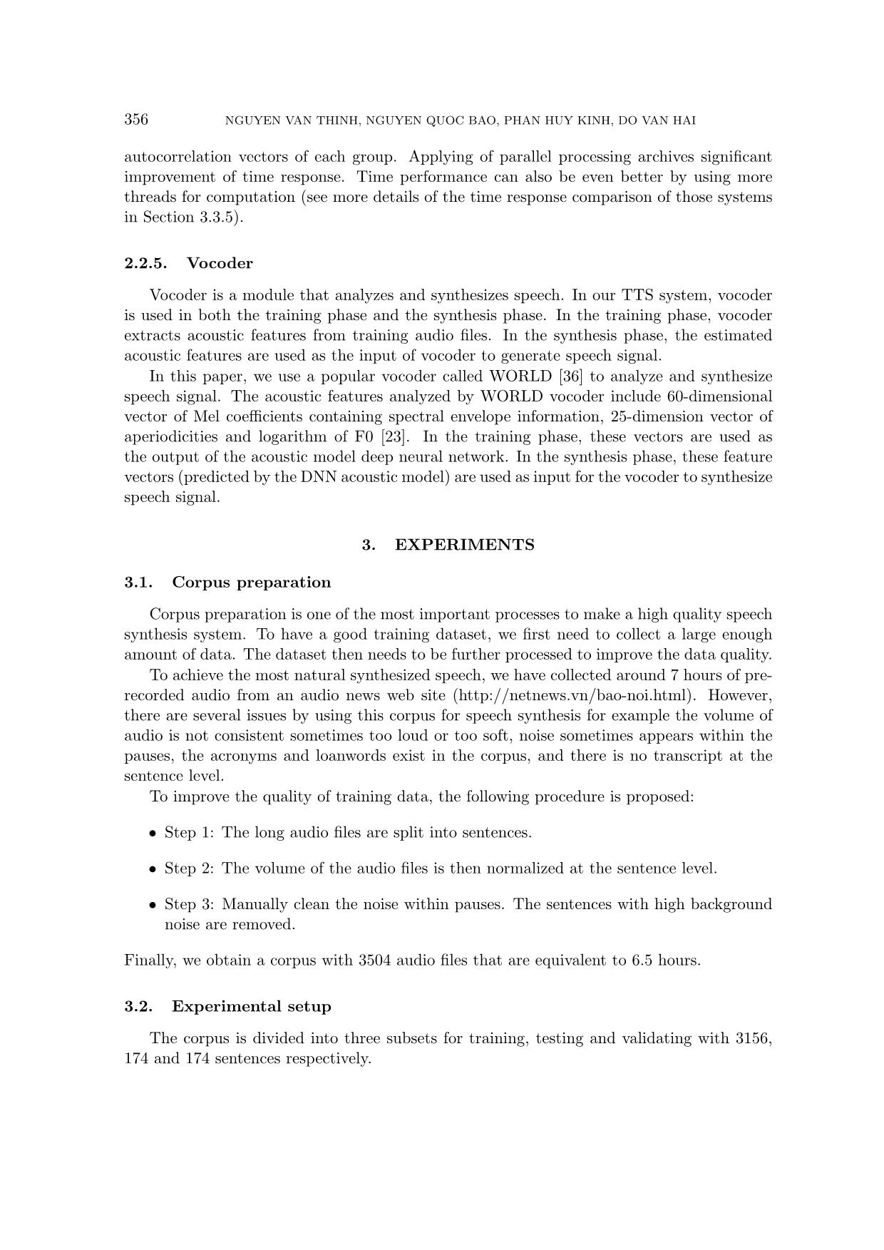 Development of vietnamese speech synthesis system using deep neural networks trang 8