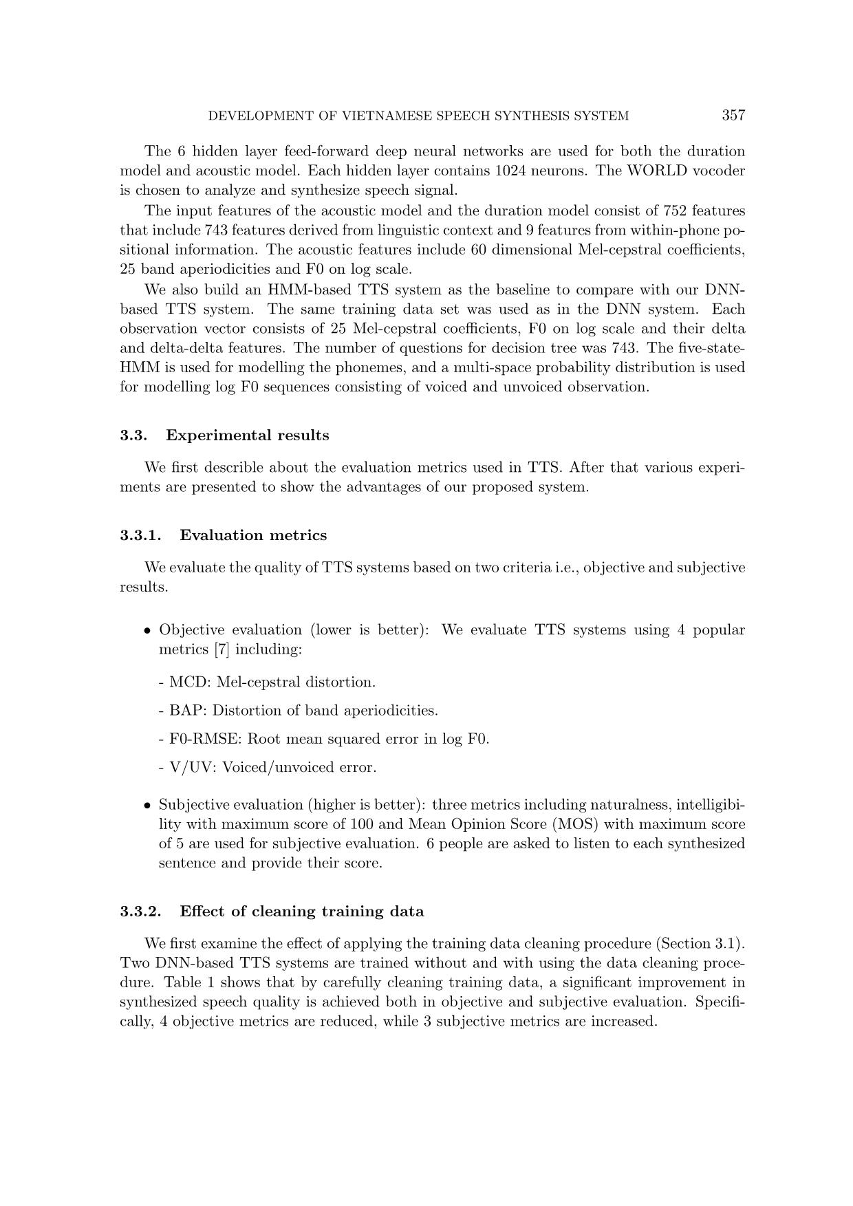 Development of vietnamese speech synthesis system using deep neural networks trang 9