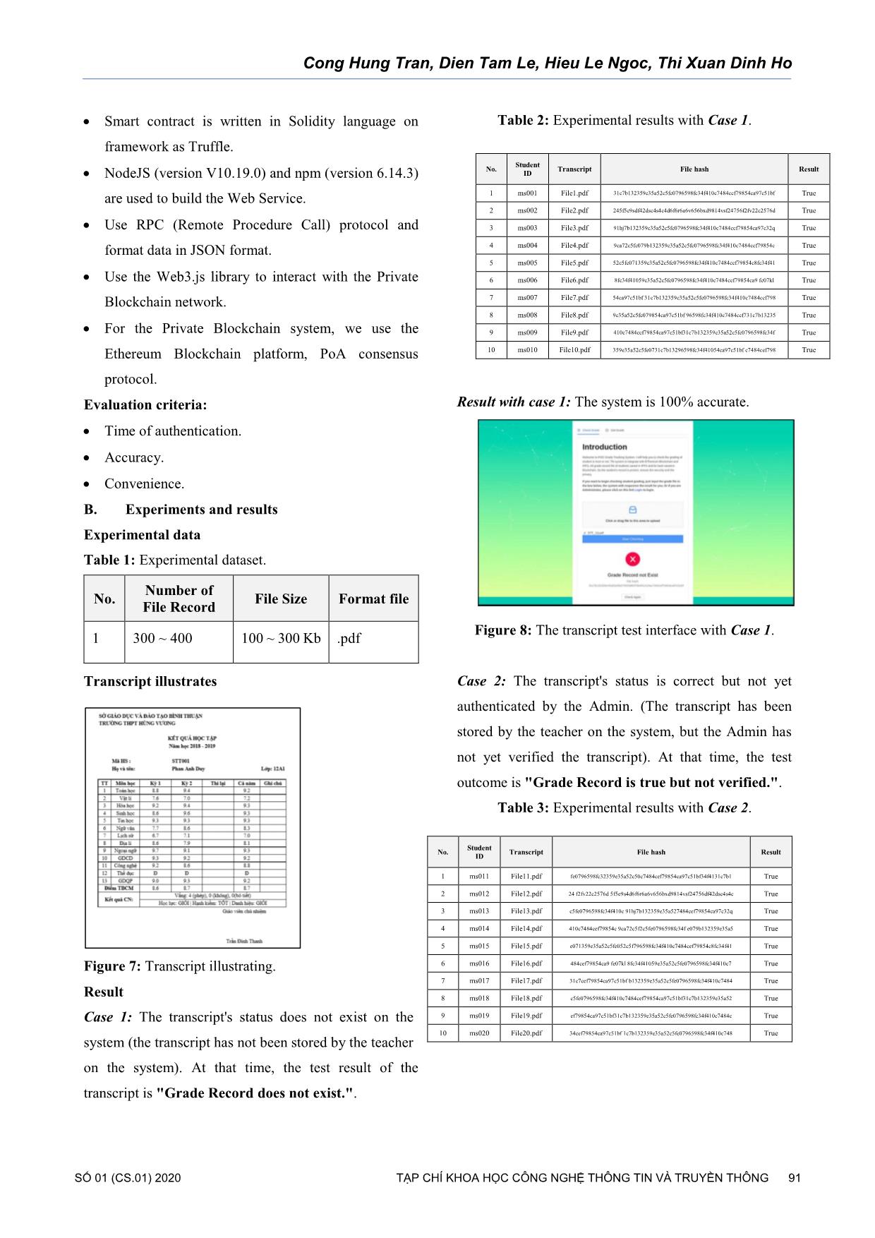 Blockchain application in authenticating high-school students’ transcript trang 7