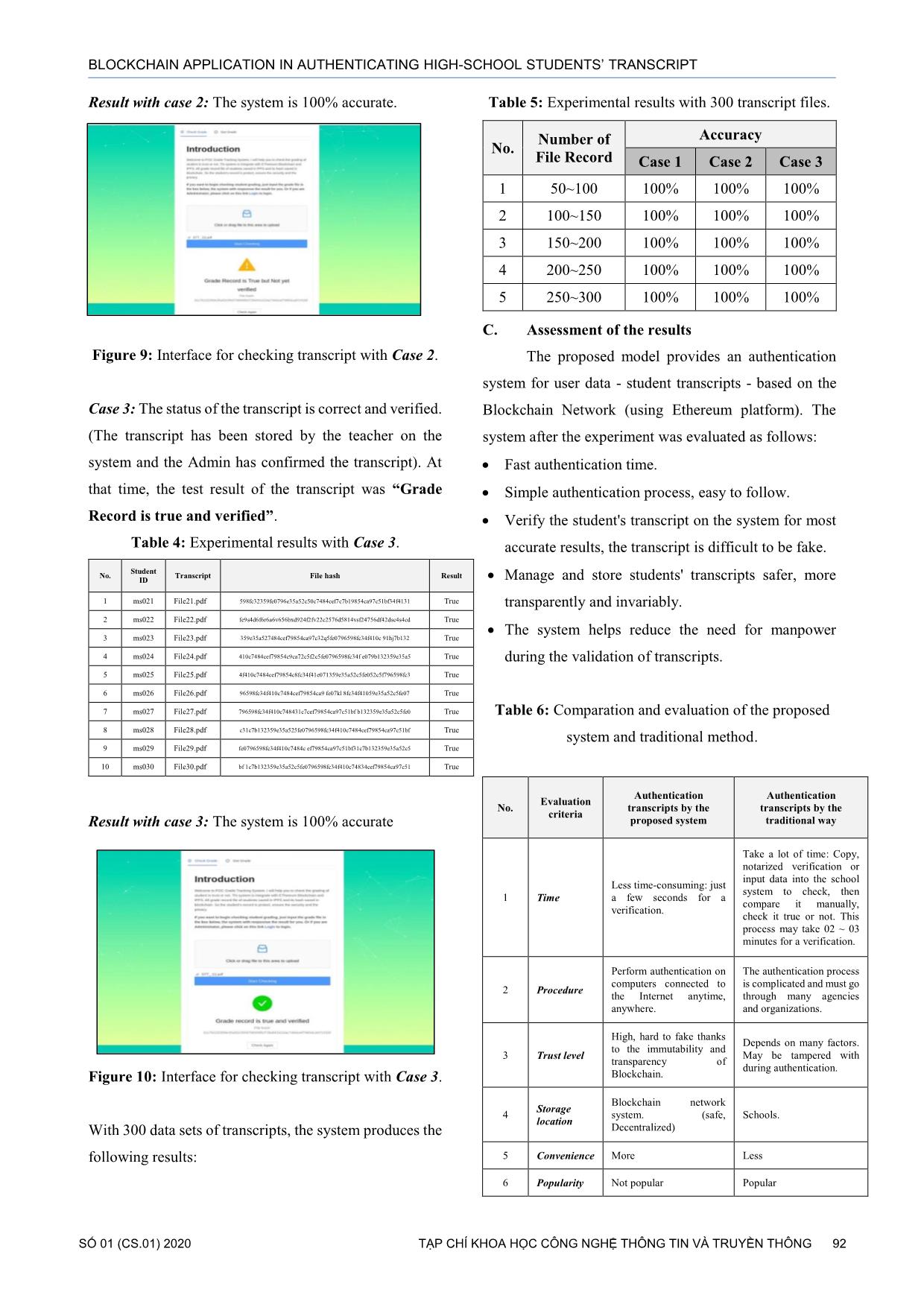 Blockchain application in authenticating high-school students’ transcript trang 8