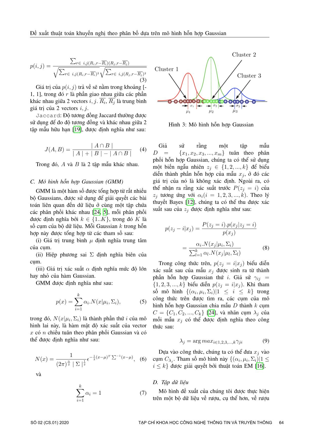 Đề xuất thuật toán khuyến nghị theo phân bố dựa trên mô hình hỗn hợp Gaussian trang 4