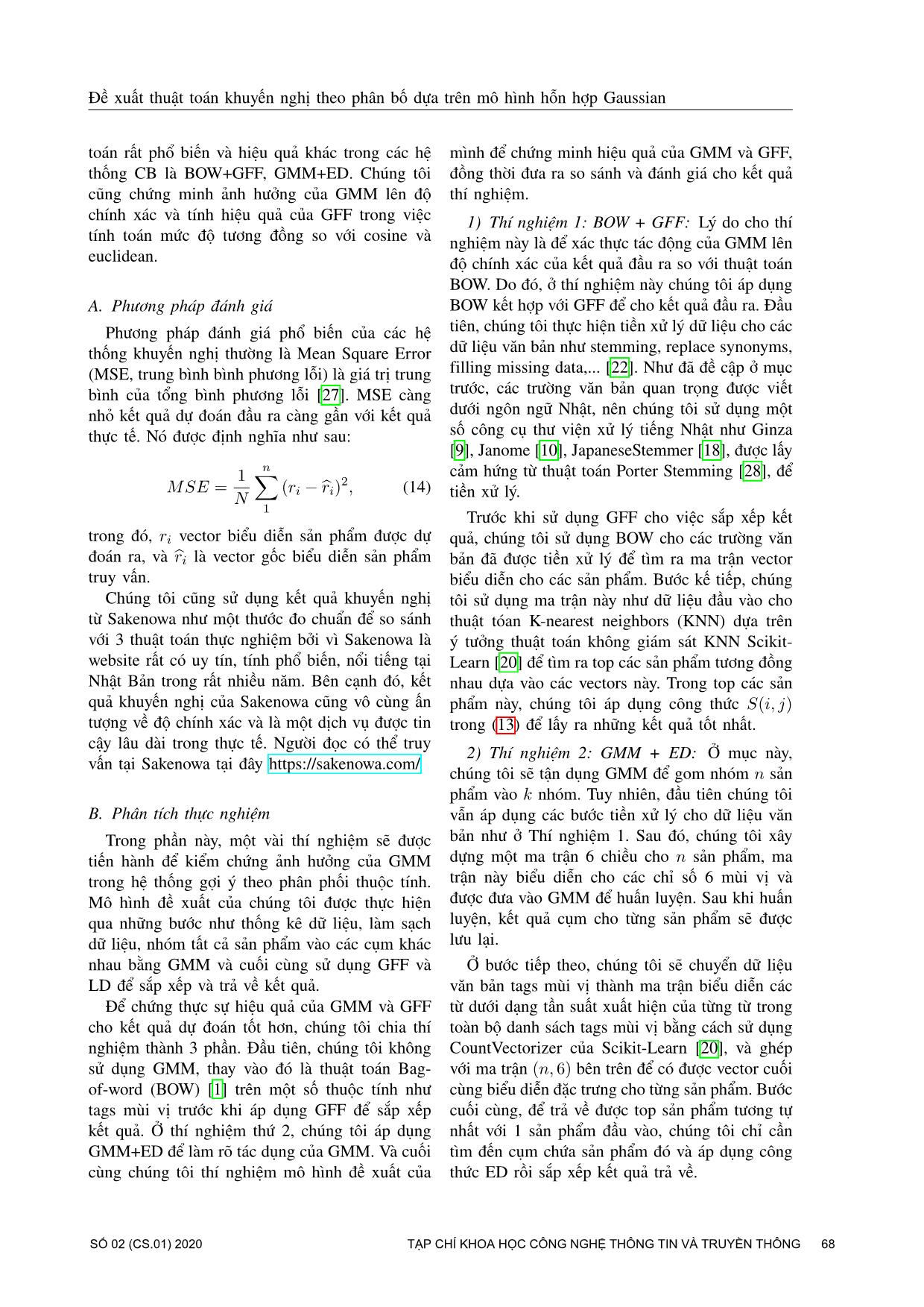 Đề xuất thuật toán khuyến nghị theo phân bố dựa trên mô hình hỗn hợp Gaussian trang 8