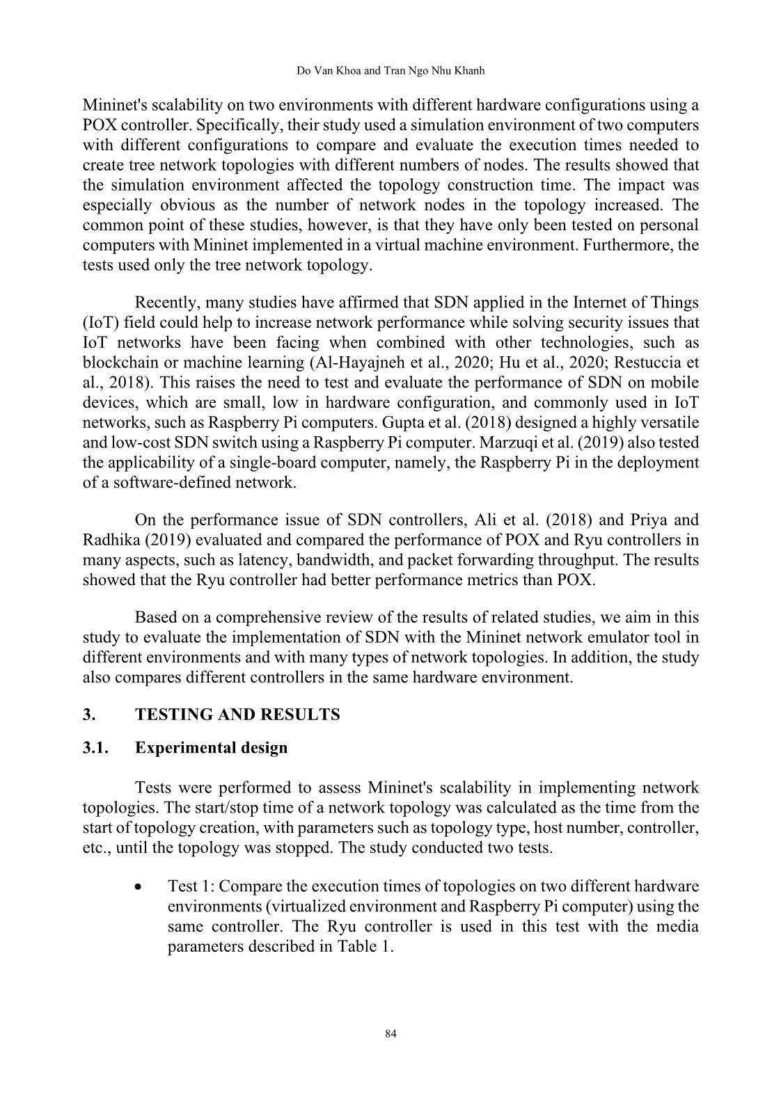 Emulation of software-defined network using mininet trang 5