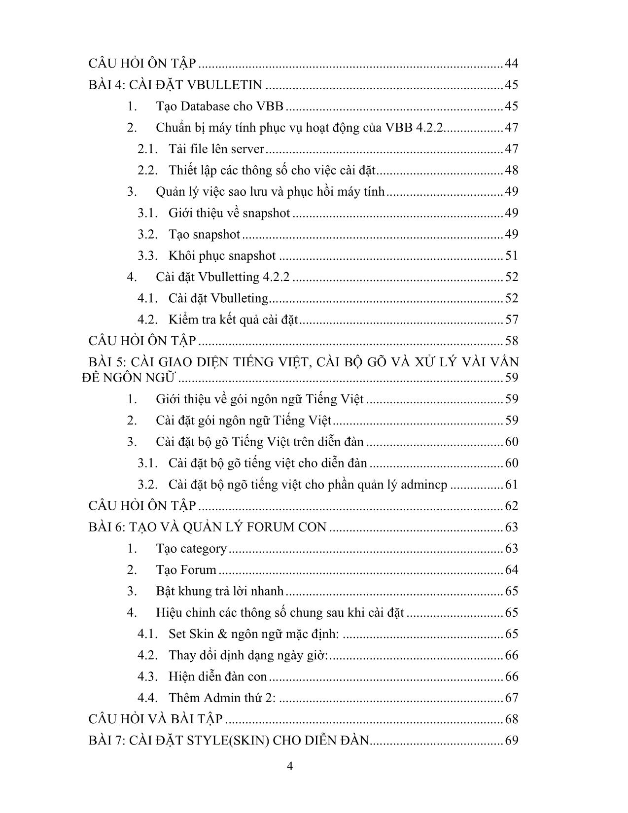 Giáo trình Mô đun Thiết kế diễn đàn trực tuyến Vbulletin - Công nghệ thông tin (Ứng dụng phần mềm) trang 5