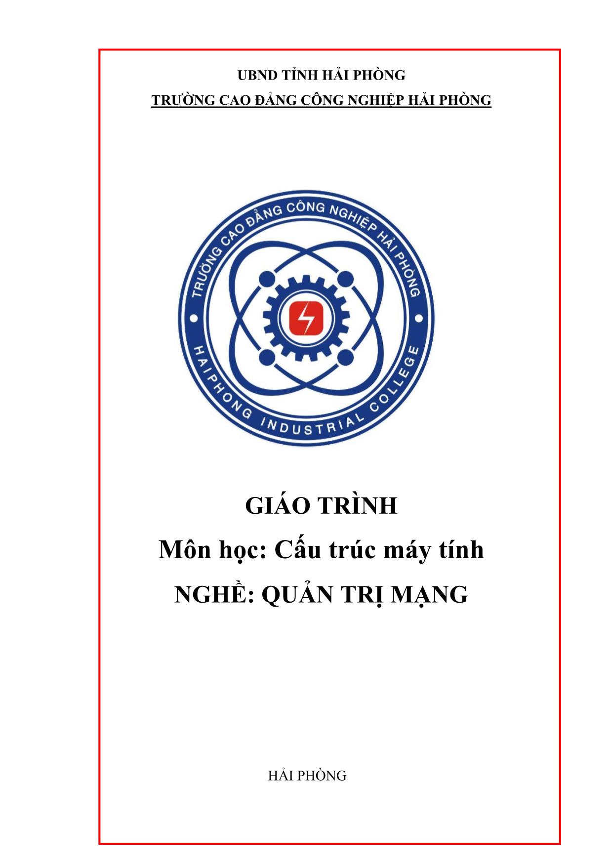 Giáo trình môn học Cấu trúc máy tính trang 1