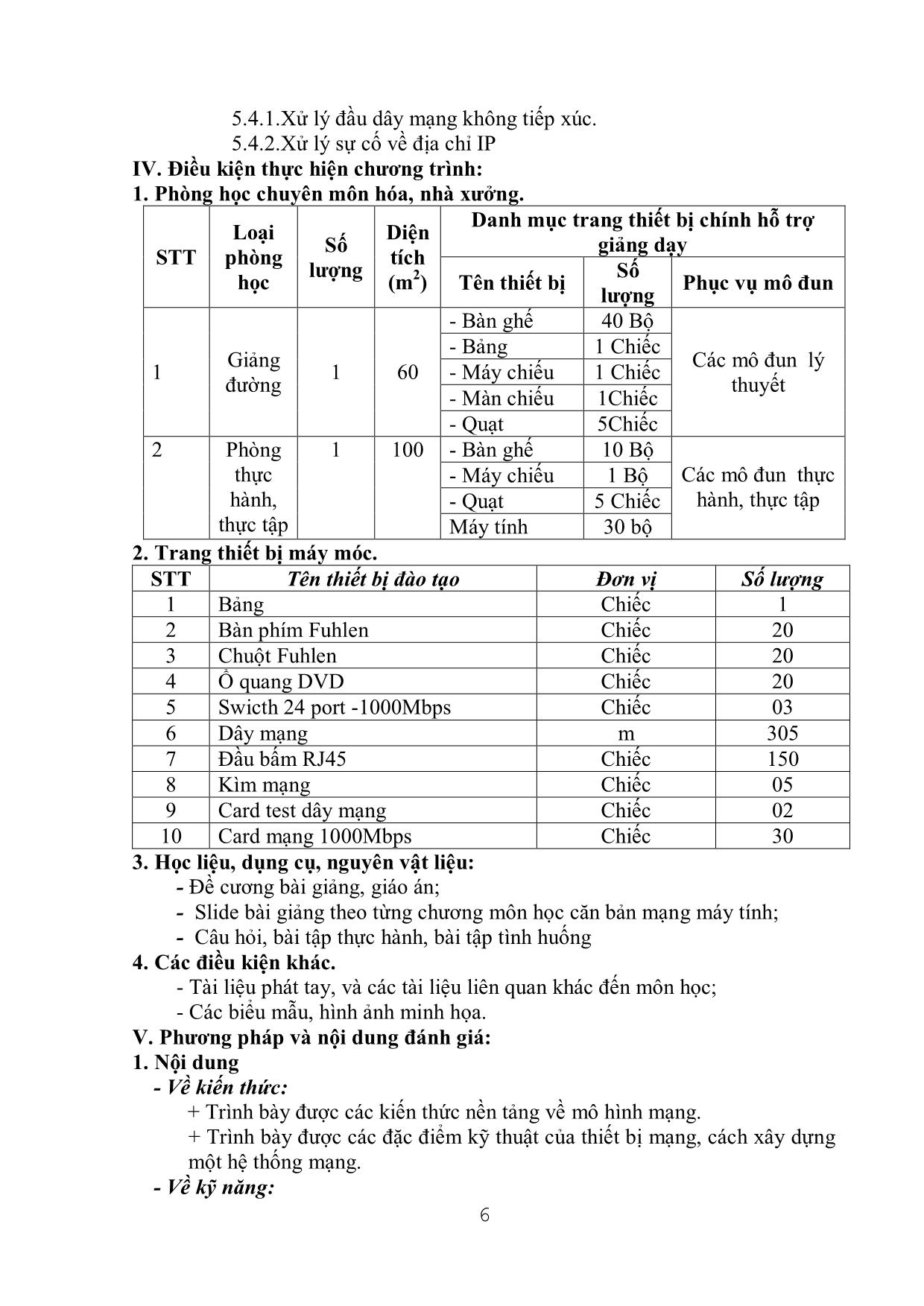 Giáo trình Mạng máy tính căn bản - Nghề: Quản trị mạng máy tính trang 6