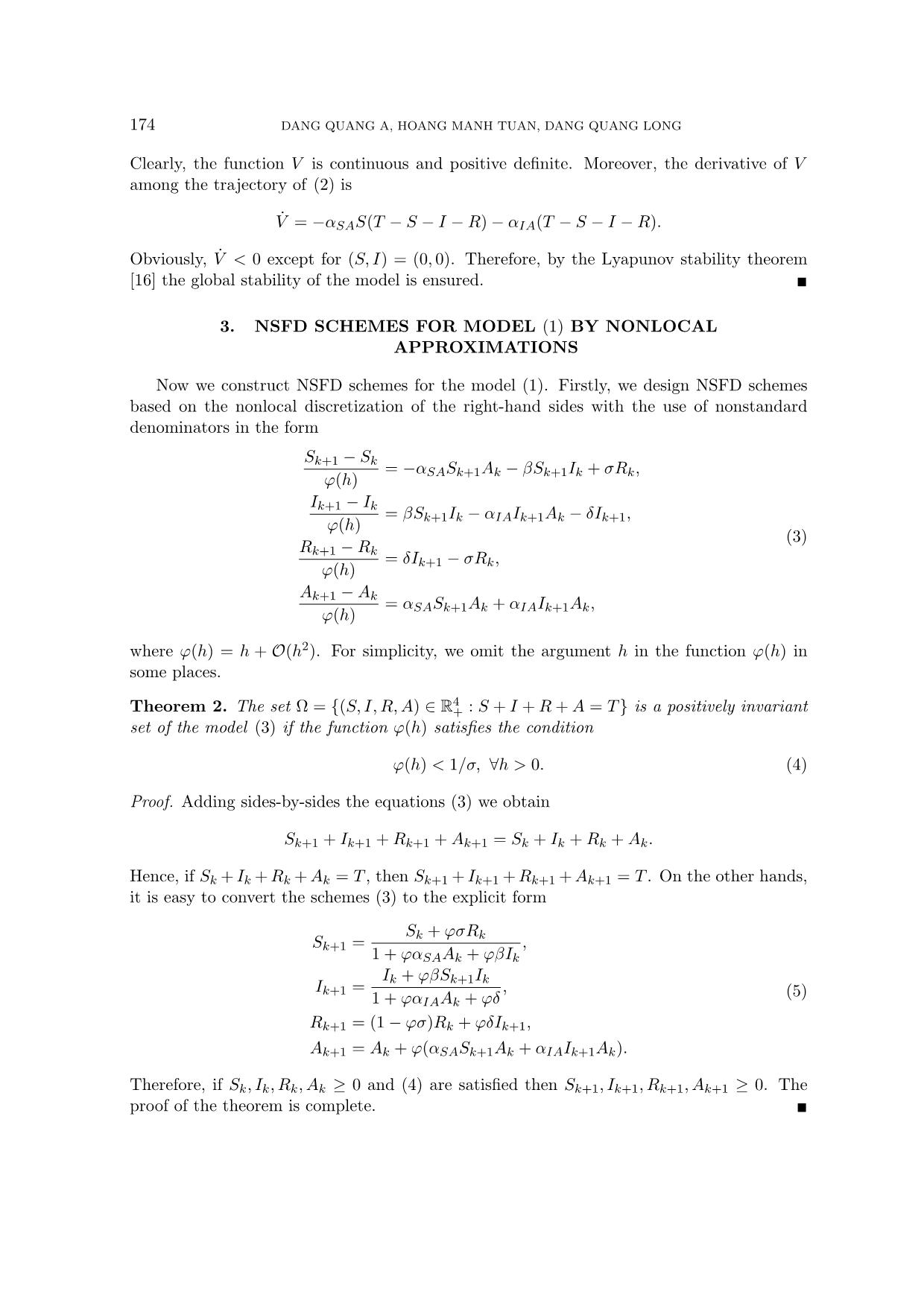 Nonstandard finite difference schemes for solving a modified epidemiological model for computer viruses trang 4