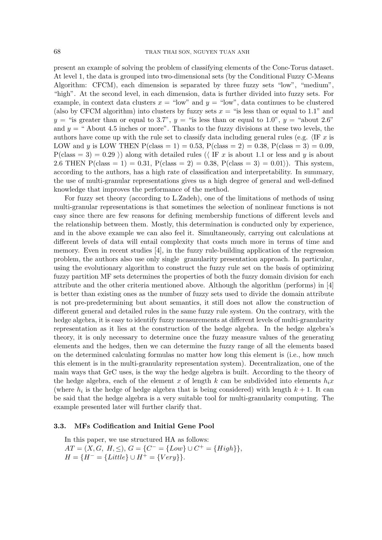 Partition fuzzy domain with multi - granularity representation of data based on hedge algebra approach trang 6