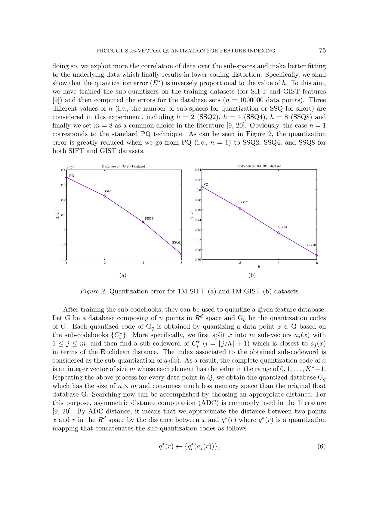 Product sub - vector quantization for feature indexing trang 7