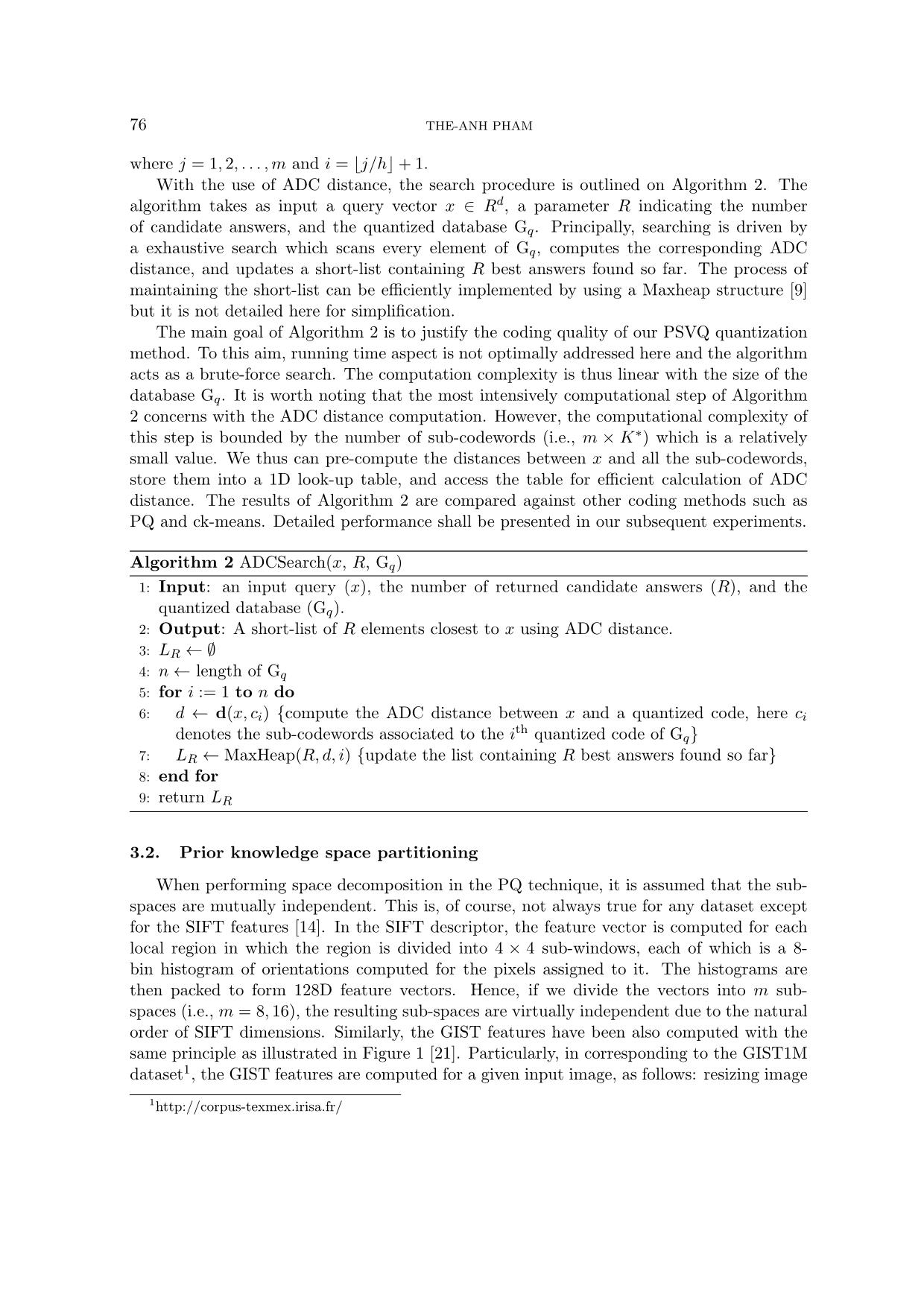 Product sub - vector quantization for feature indexing trang 8