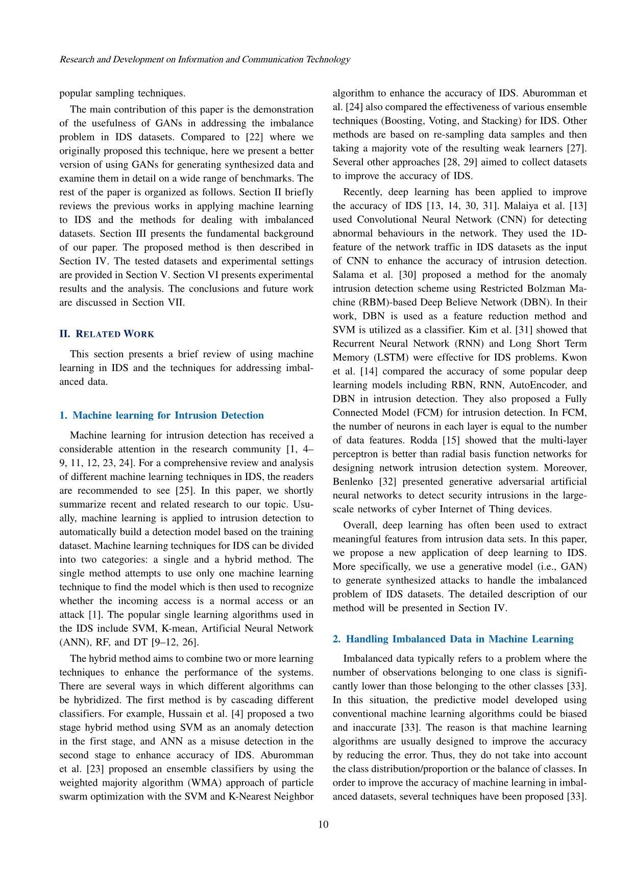 Handling imbalanced data in intrusion detection systems using generative adversarial networks trang 2