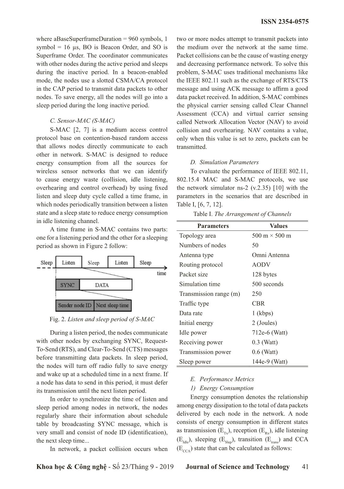 Simulation and evaluation about mac protocols in wireless sensor network using NS2 trang 3