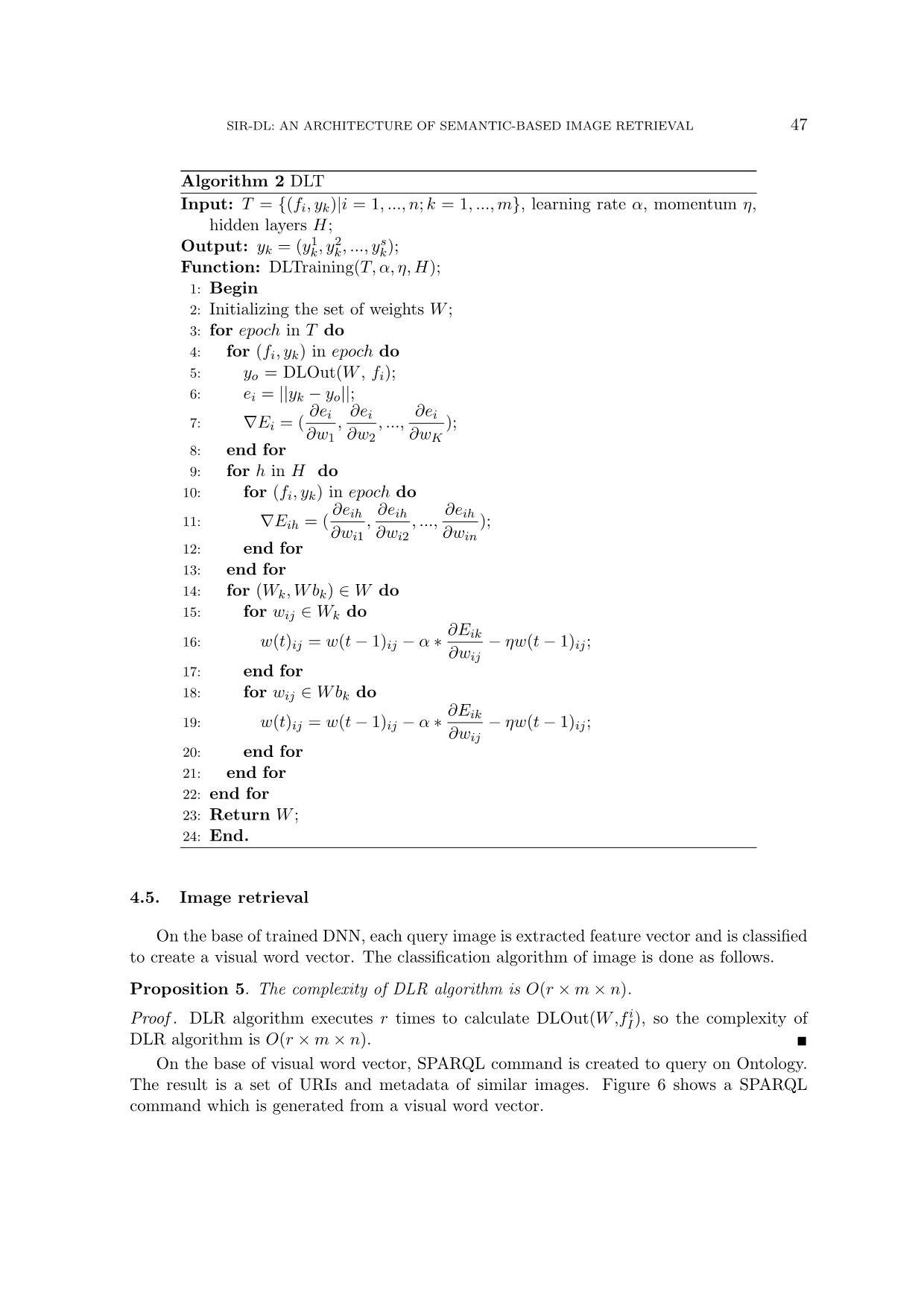 Sir-Dl: An architecture of semantic-based image retrieval using deep learning technique and rdf triple language trang 9