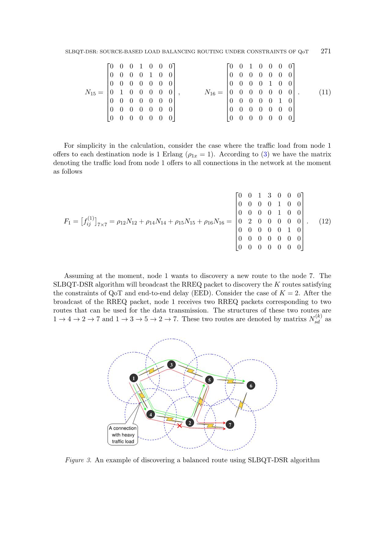 Slbqt-Dsr: Source - based load balancing routing algorithm under constraints of quality of transmision for manet trang 7