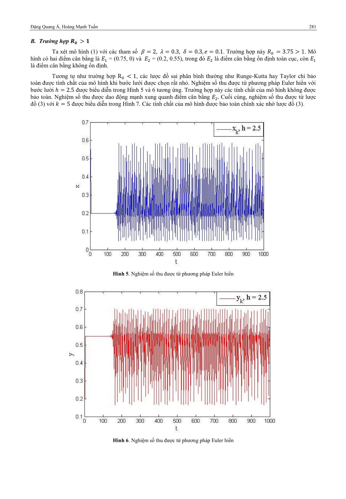 Lược đồ sai phân khác thường mô phỏng số mô hình siêu quần thể: Sử dụng định lý ổn định Lyapunov trang 8