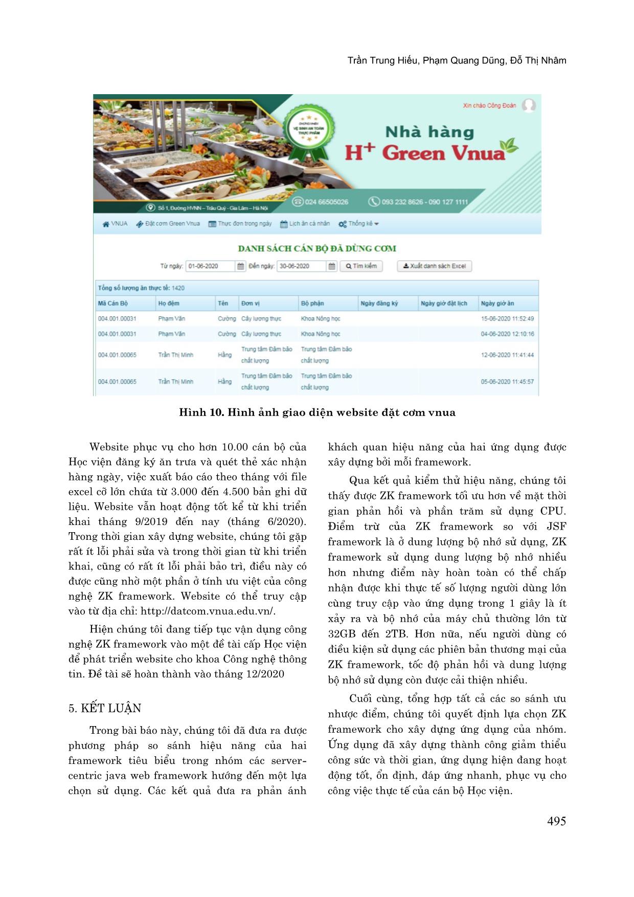 So sánh hiệu năng của các Framework tập trung xử lý phía máy chủ trên nền tảng Web với công nghệ Java và ứng dụng tại Học viện Nông nghiệp Việt Nam trang 10
