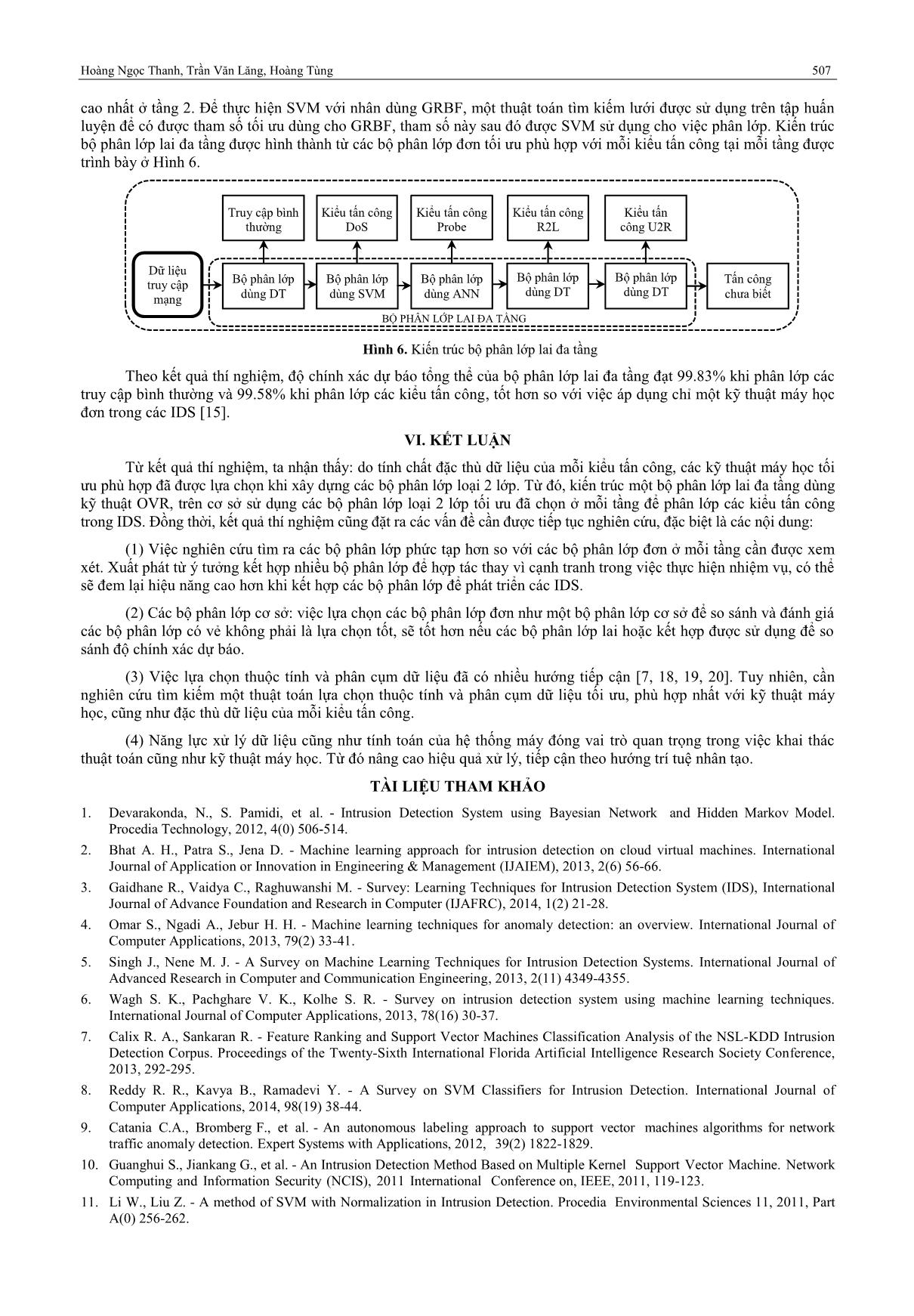 Một tiếp cận máy học để phân lớp các kiểu tấn công trong hệ thống phát hiện xâm nhập mạng trang 6