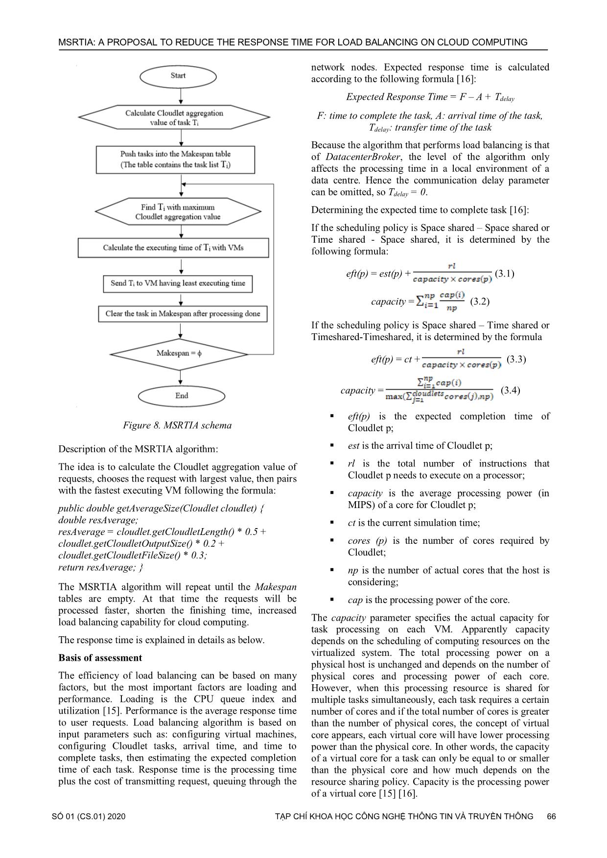 Msrtia: A proposal to reduce the response time for load balancing on cloud computing trang 4