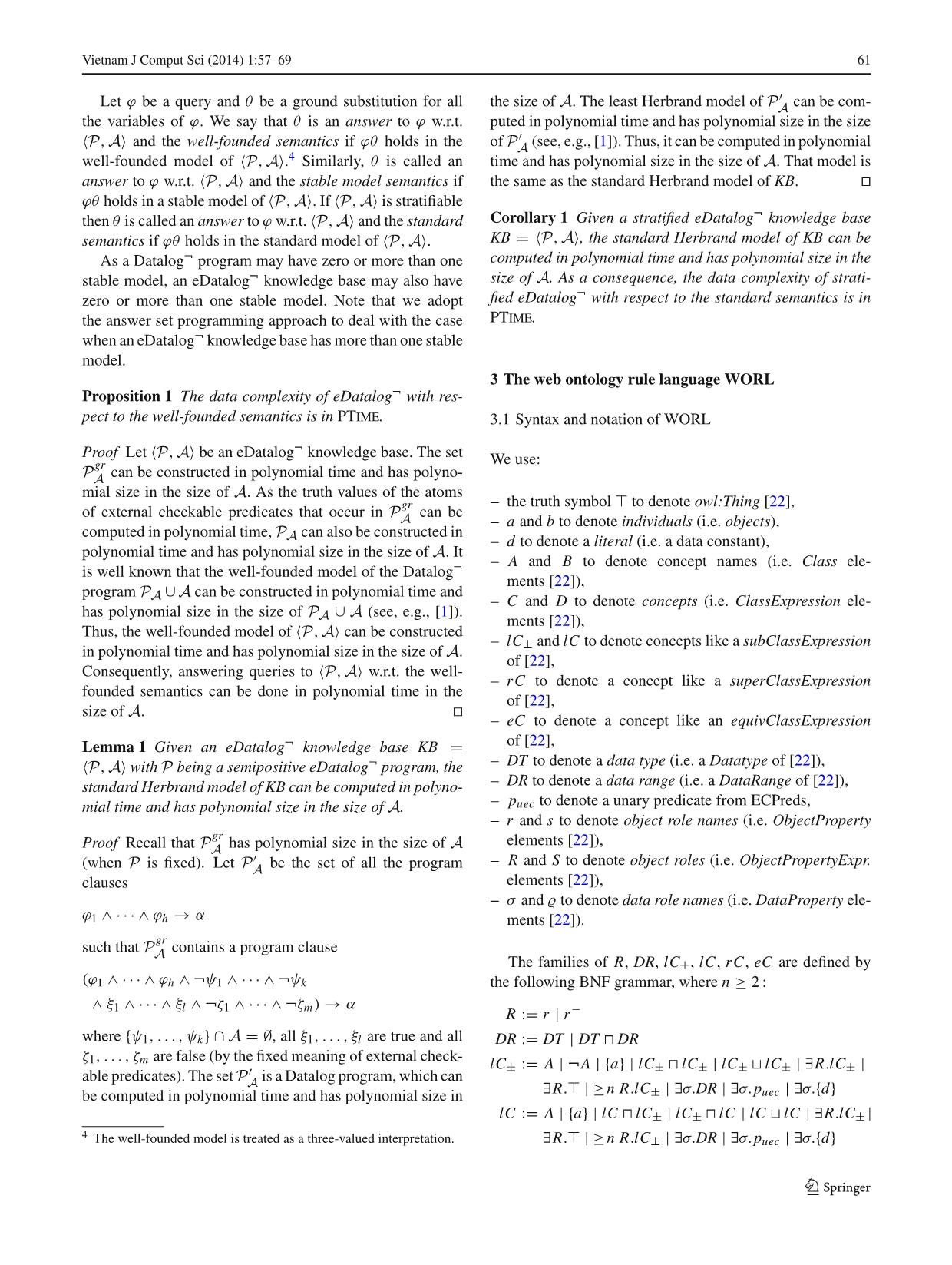 Worl: A nonmonotonic rule language for the semantic Web trang 5