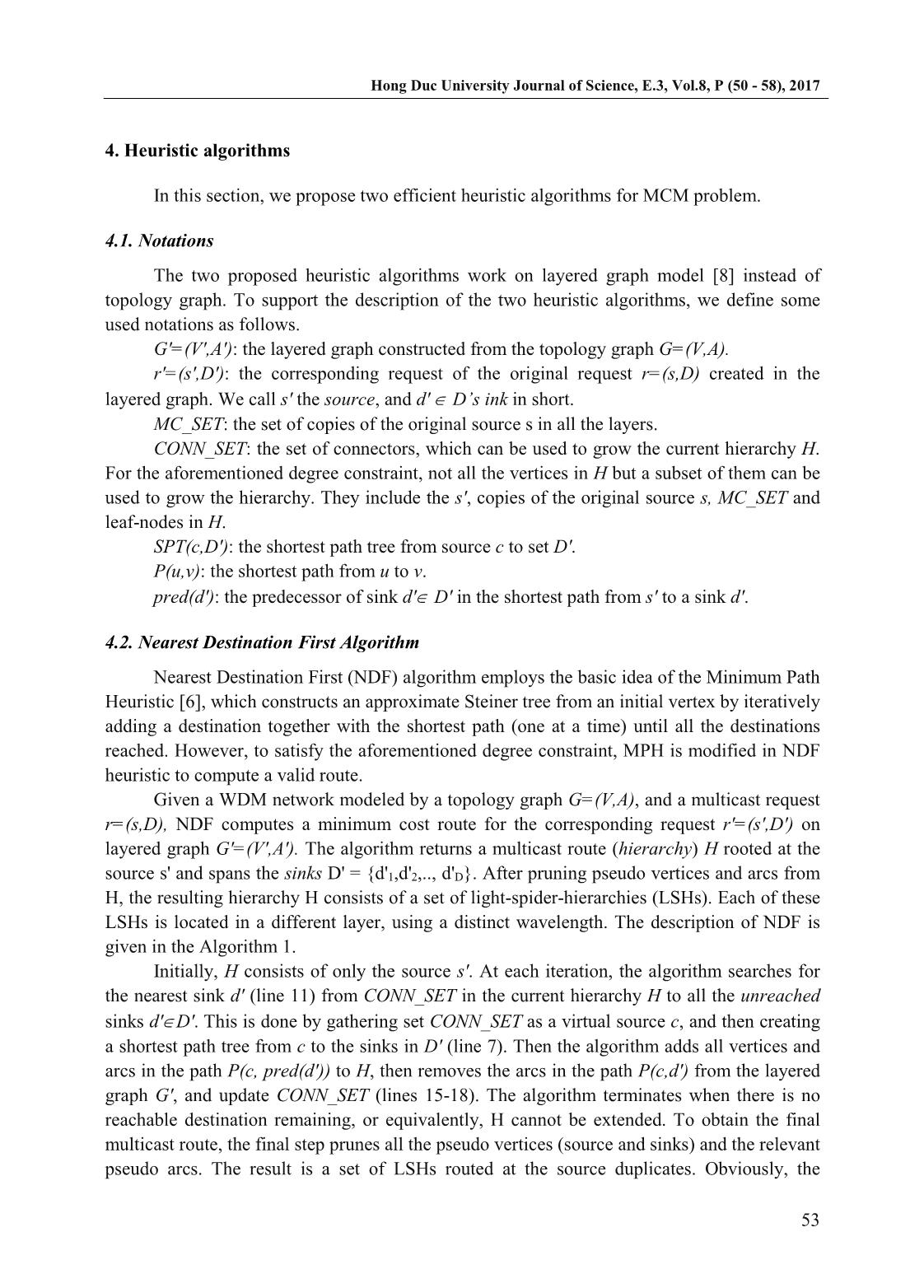 Multicast routing heuristic algorithms in non-splitting WDM networks trang 4