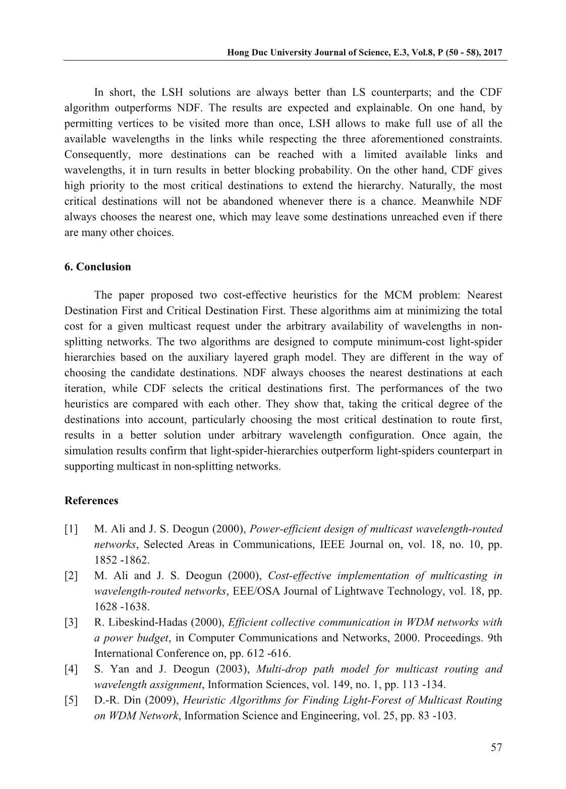 Multicast routing heuristic algorithms in non-splitting WDM networks trang 8