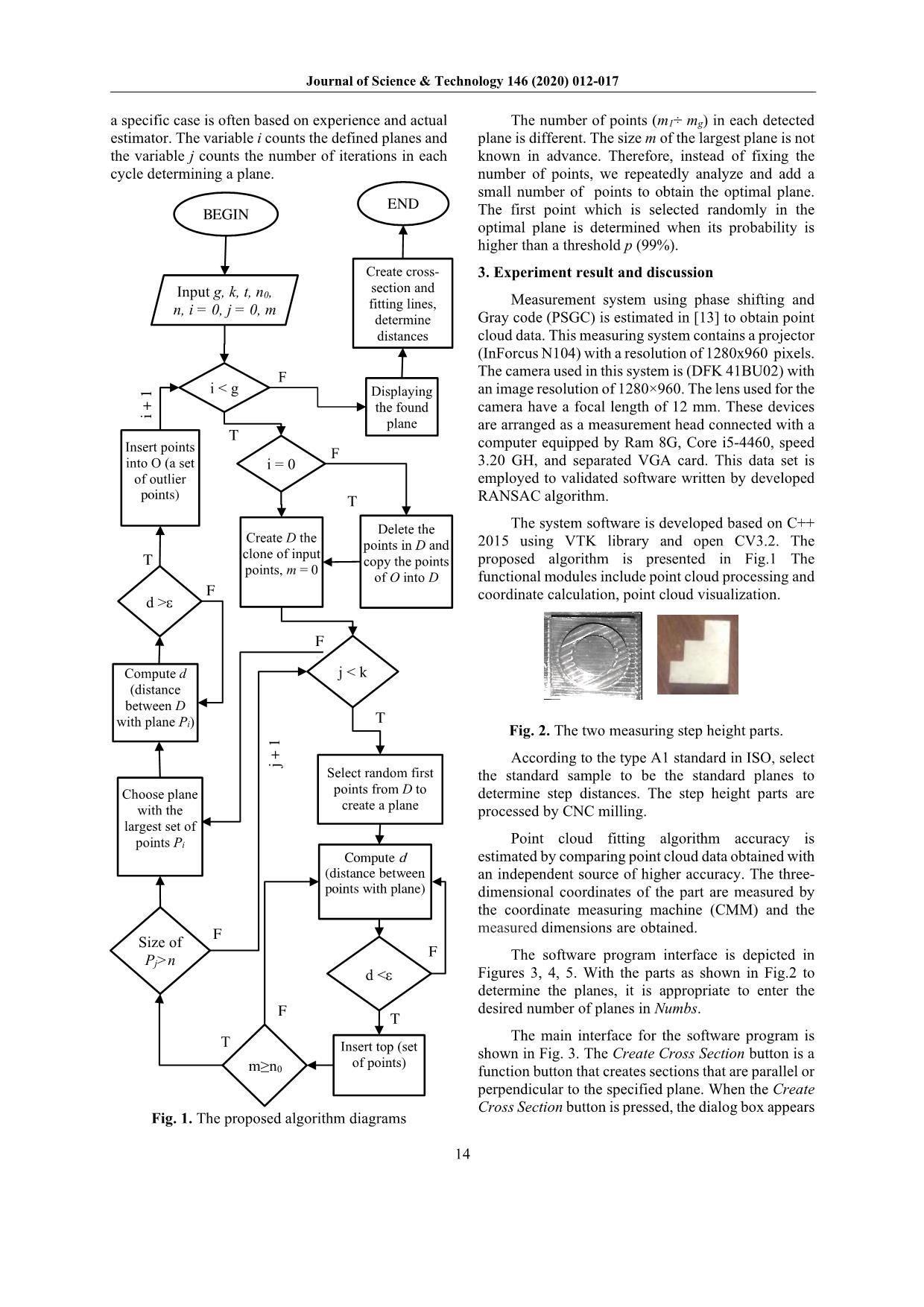 Multiple plane fitting algorithm to evaluate the accuracy of 3D point cloud using structured light measurement trang 3