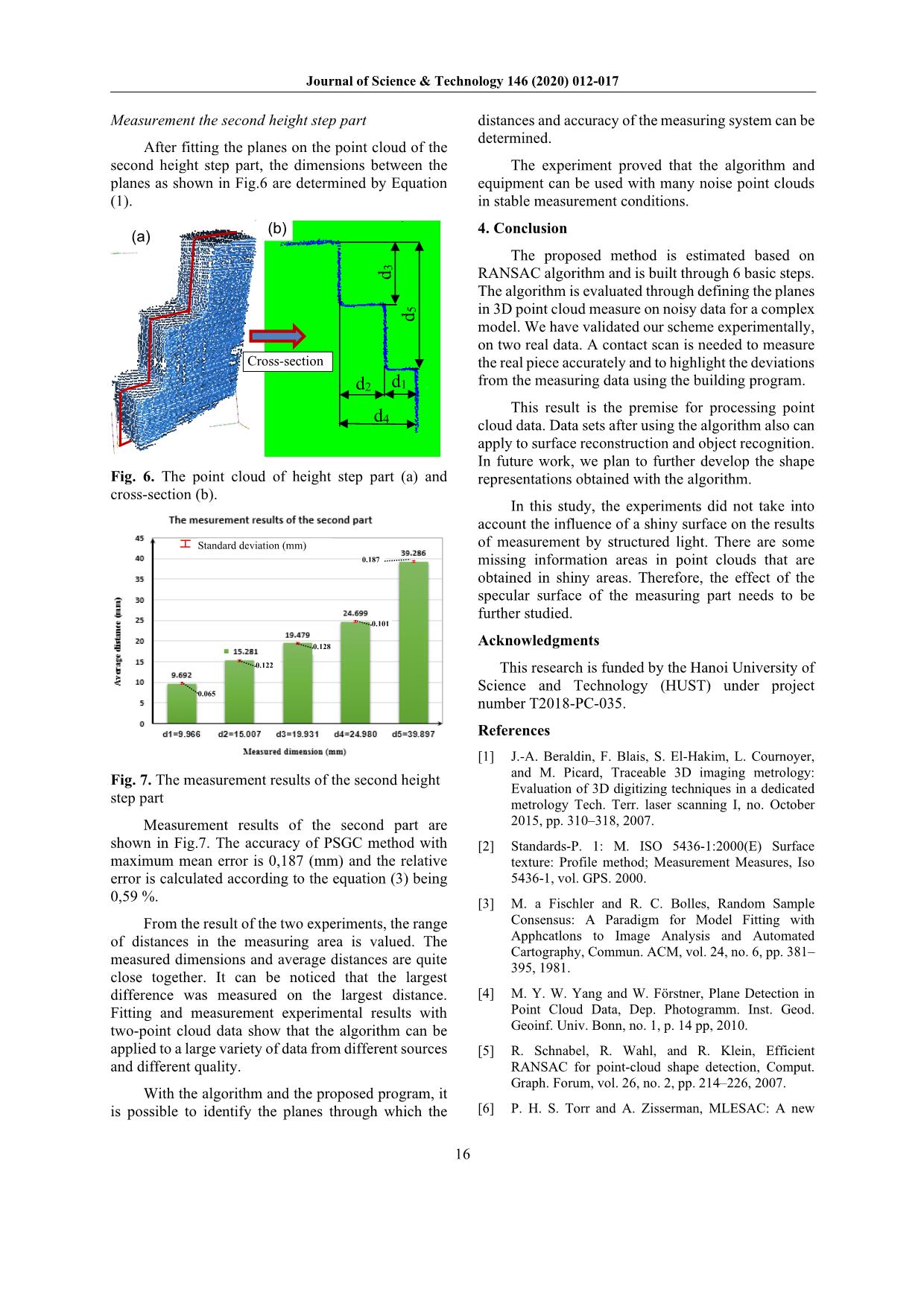 Multiple plane fitting algorithm to evaluate the accuracy of 3D point cloud using structured light measurement trang 5