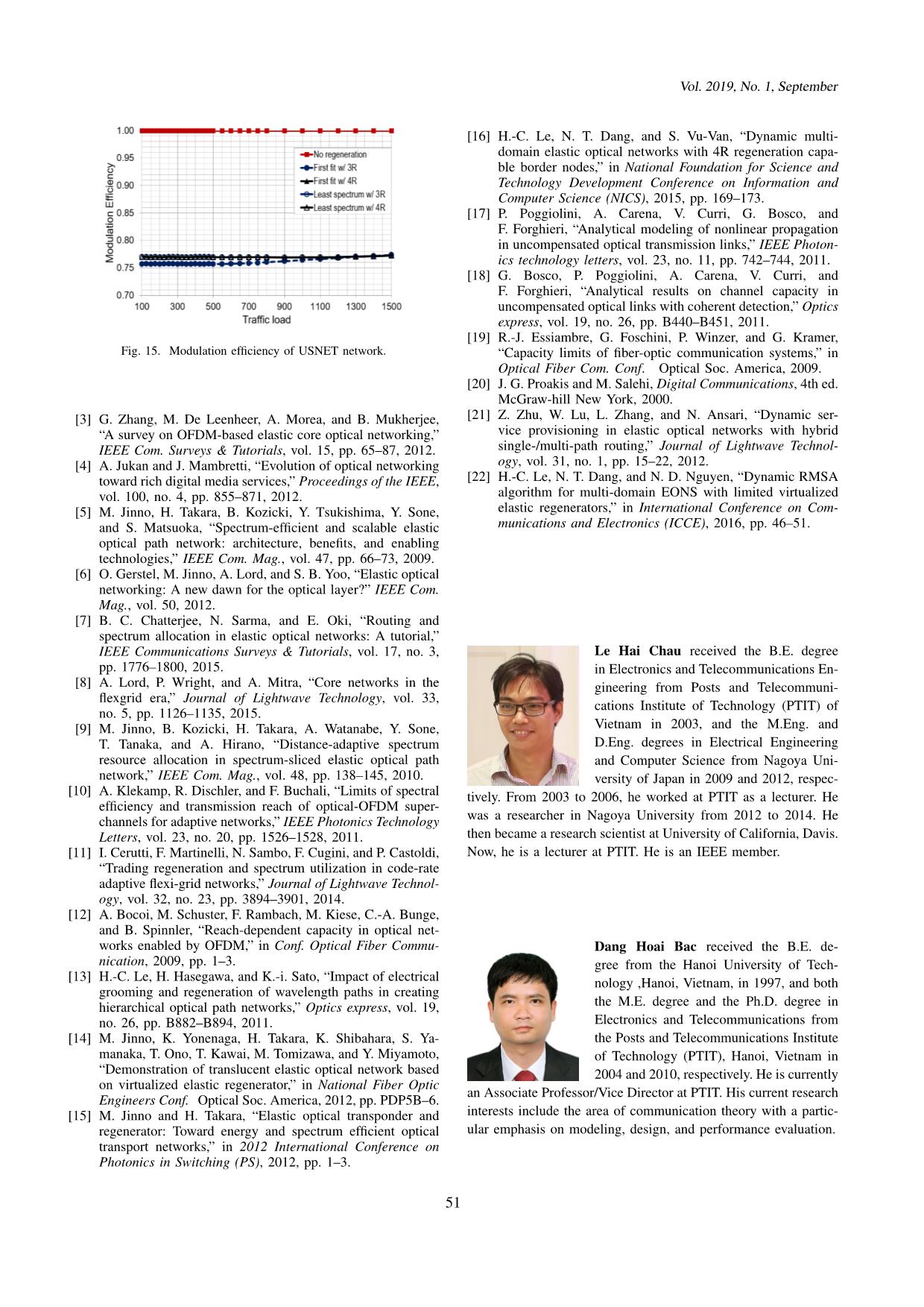 Performance comparison of dynamic elastic optical networks with optical regeneration trang 9