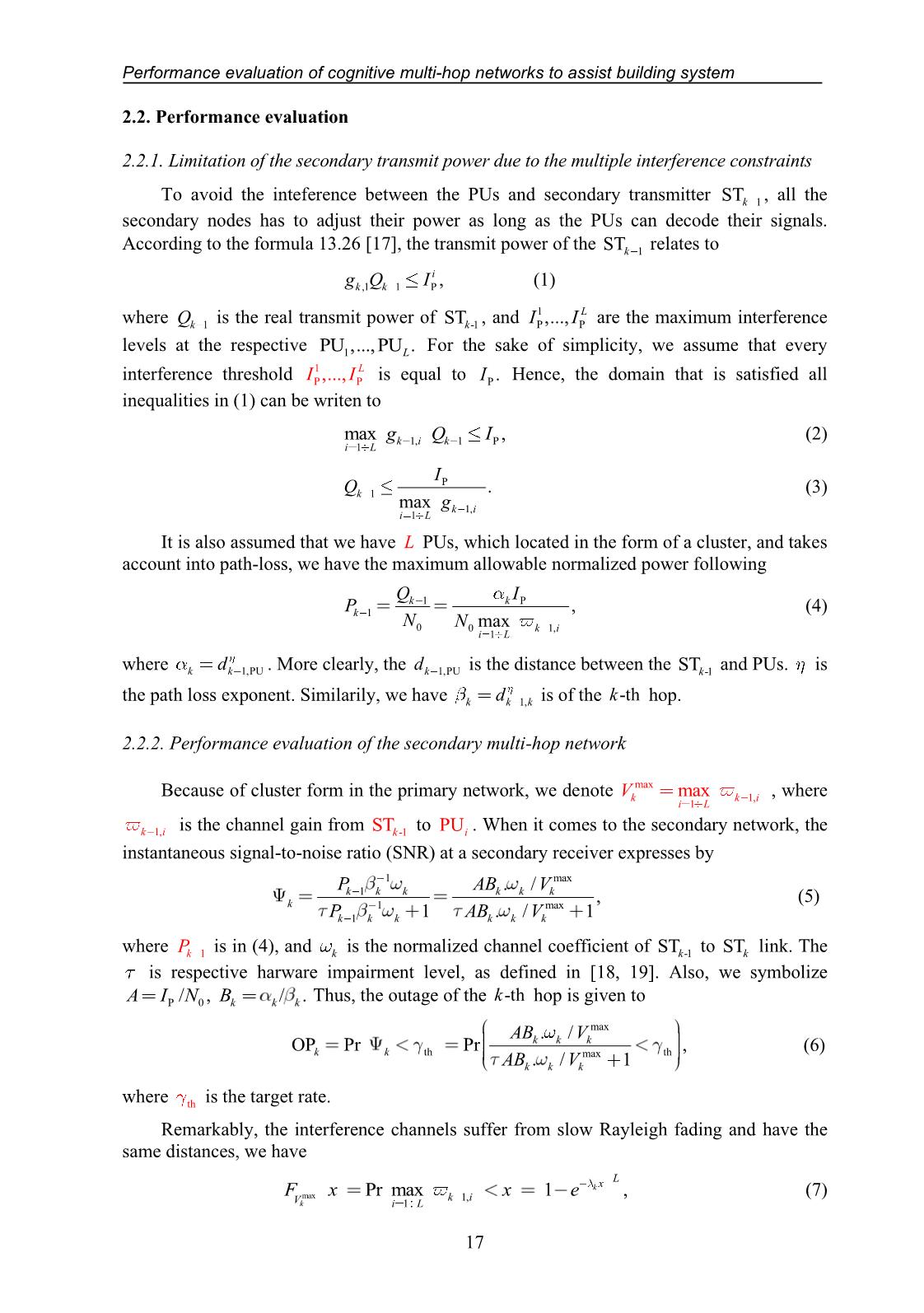 Performance evaluation of cognitive multi-hop networks to assist building system trang 3