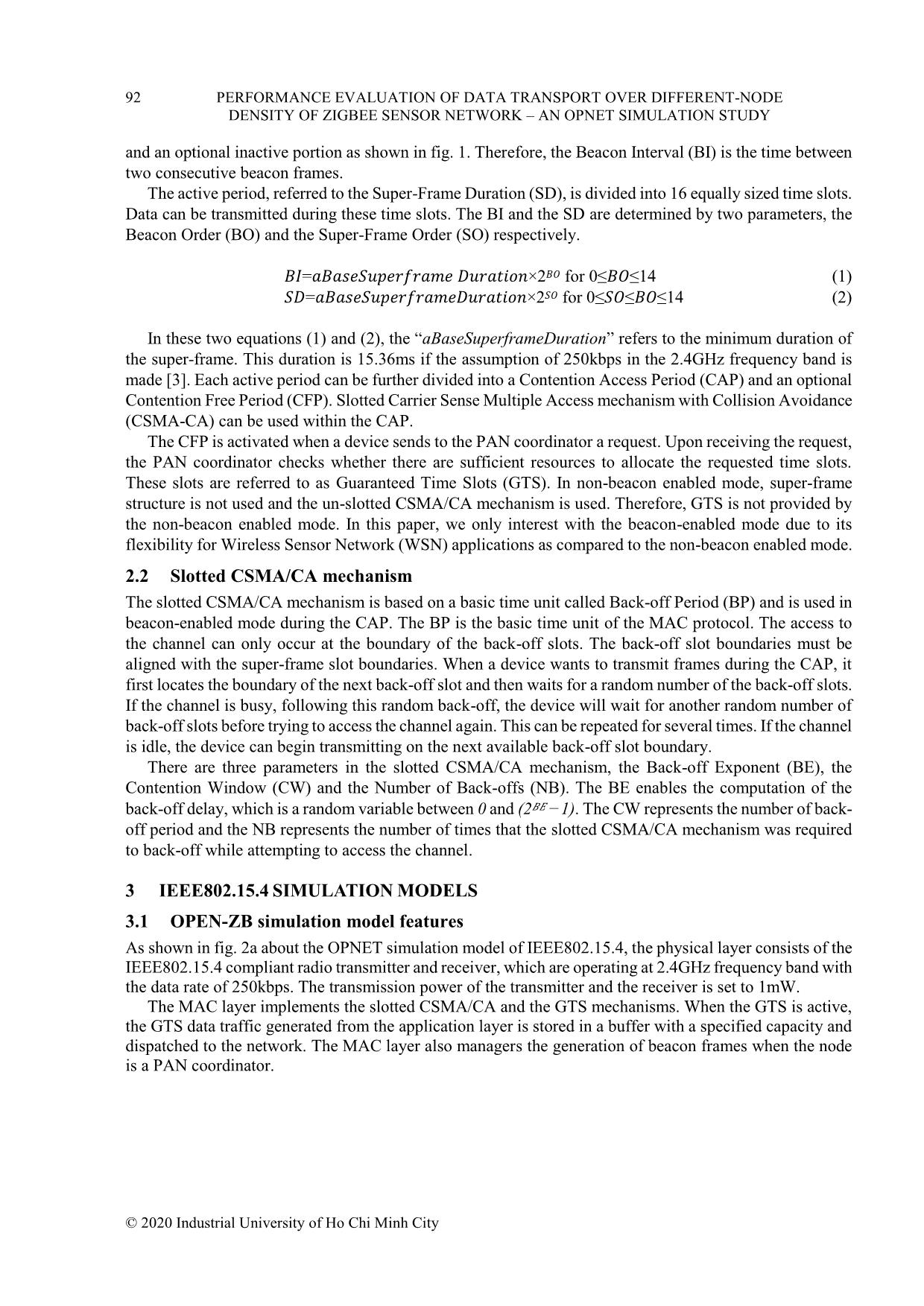 Performance evaluation of data transport over differentnode density of zigbee sensor network – An opnet simulation study trang 3