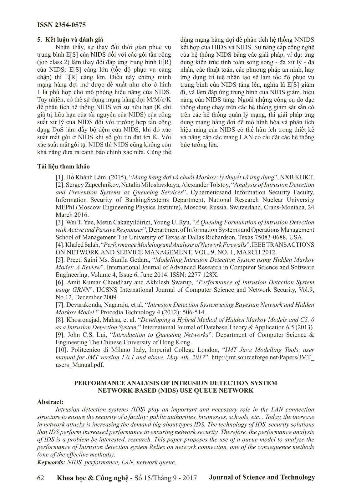 Phân tích hiệu năng của hệ thống phát hiện xâm nhập dựa trên mạng (NIDS) sử dụng mạng hàng đợi trang 7