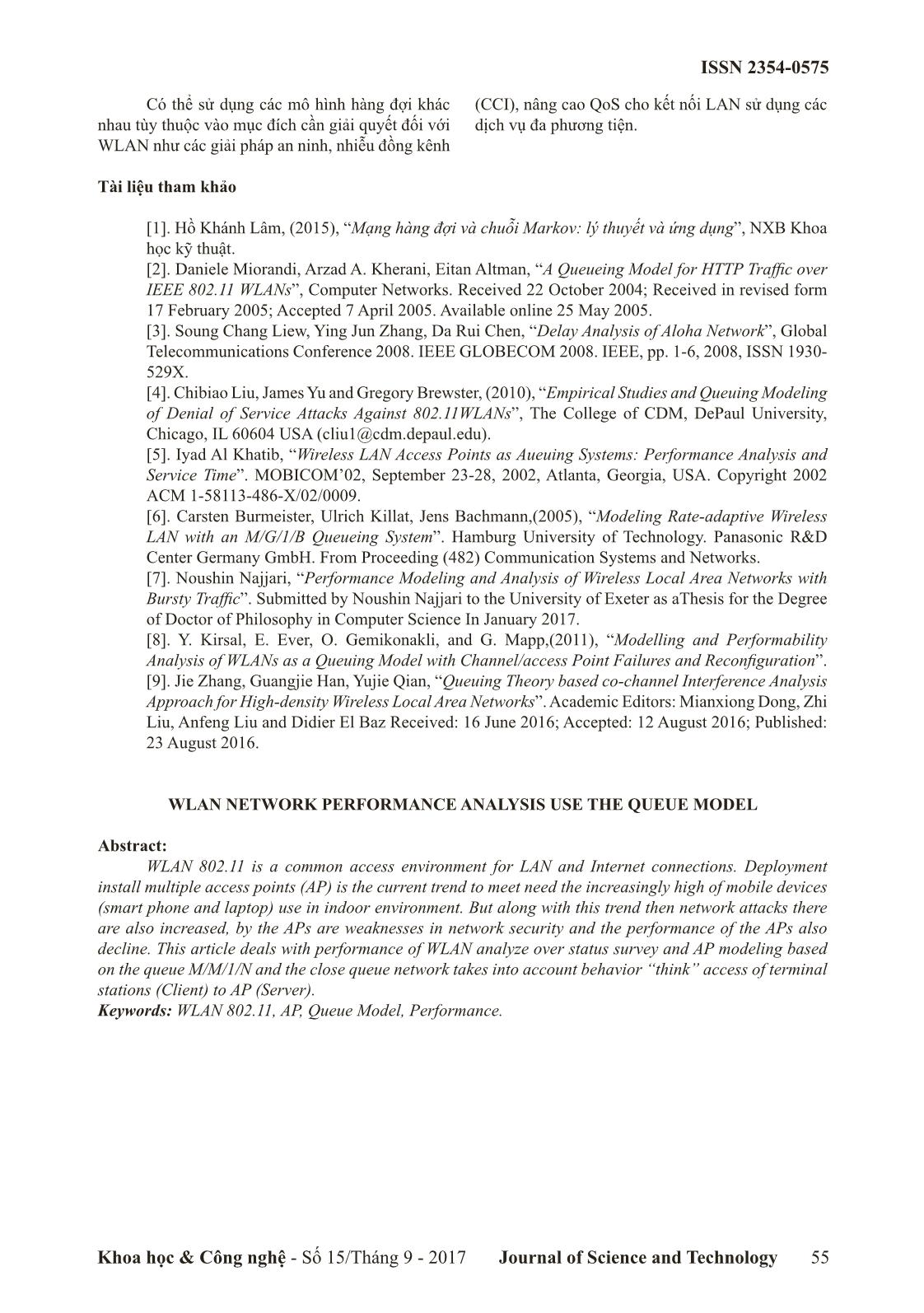 Phân tích hiệu năng của WLAN sử dụng mô hình hàng đợi trang 7