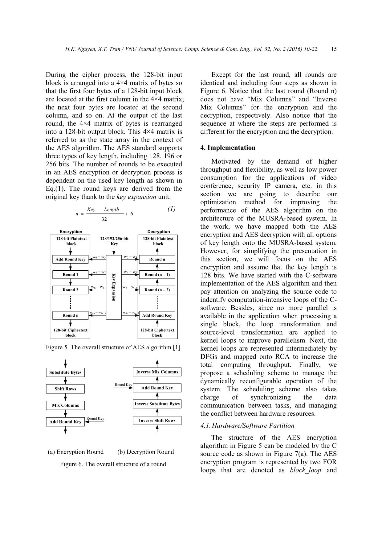 An efficient implementation of advanced encryption standard on the coarse - Grained reconfigurable architecture trang 6