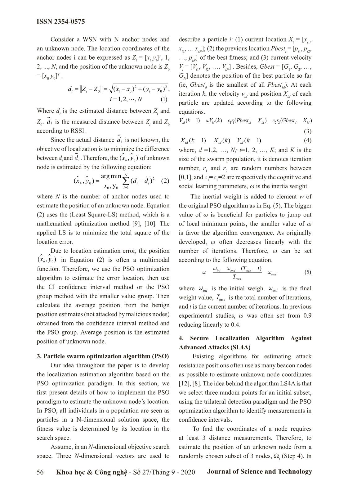 Secure localization against malicious attacks on wireless sensor network trang 3