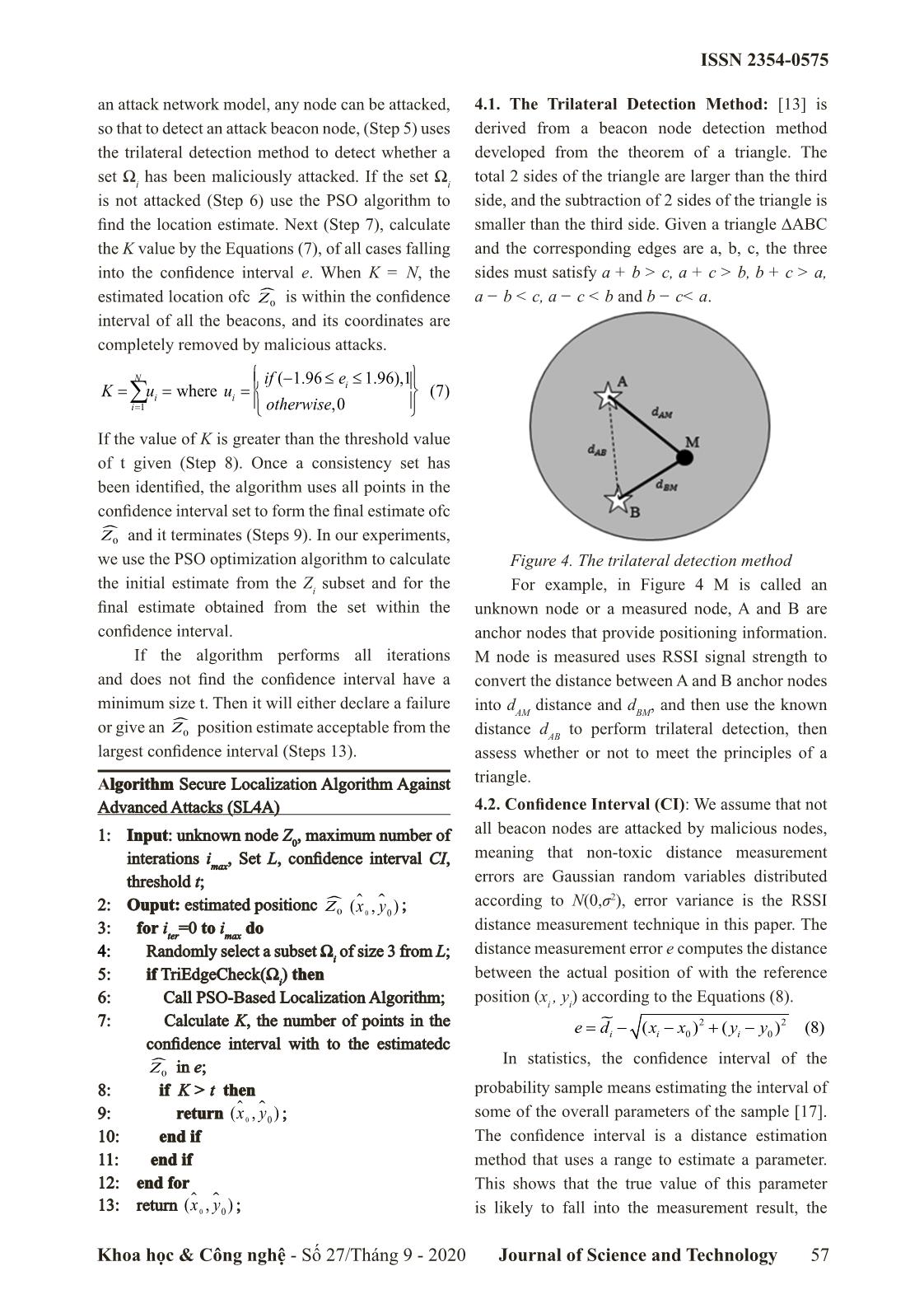 Secure localization against malicious attacks on wireless sensor network trang 4