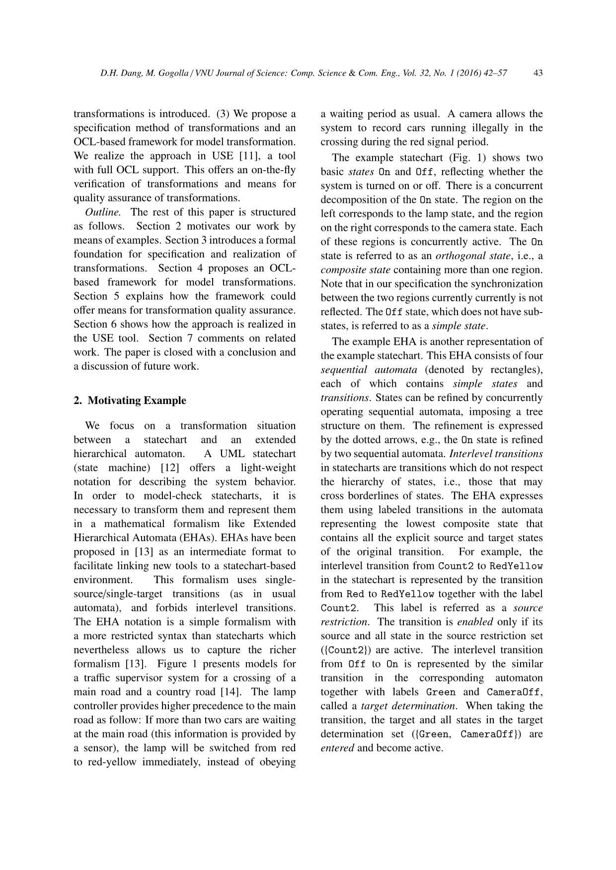 An ocl - Based framework for model transformations trang 2